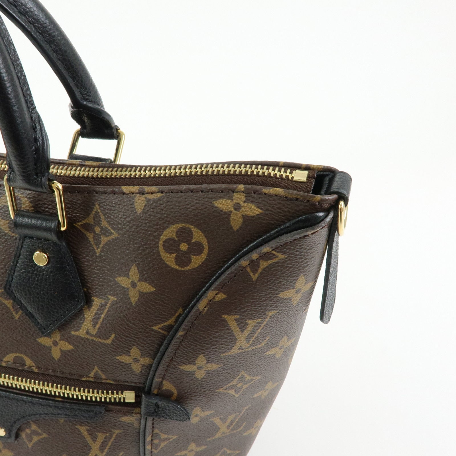 Louis Vuitton Monogram Canvas Leather Tournelle PM 2Way Bag M44057
