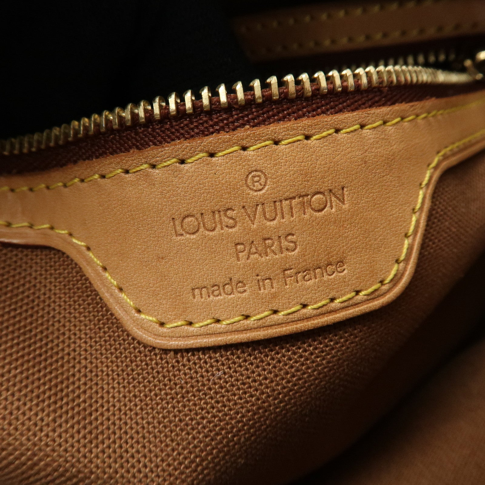 Louis Vuitton Monogram Cabas Piano Tote Bag Hand Bag M51148 Used