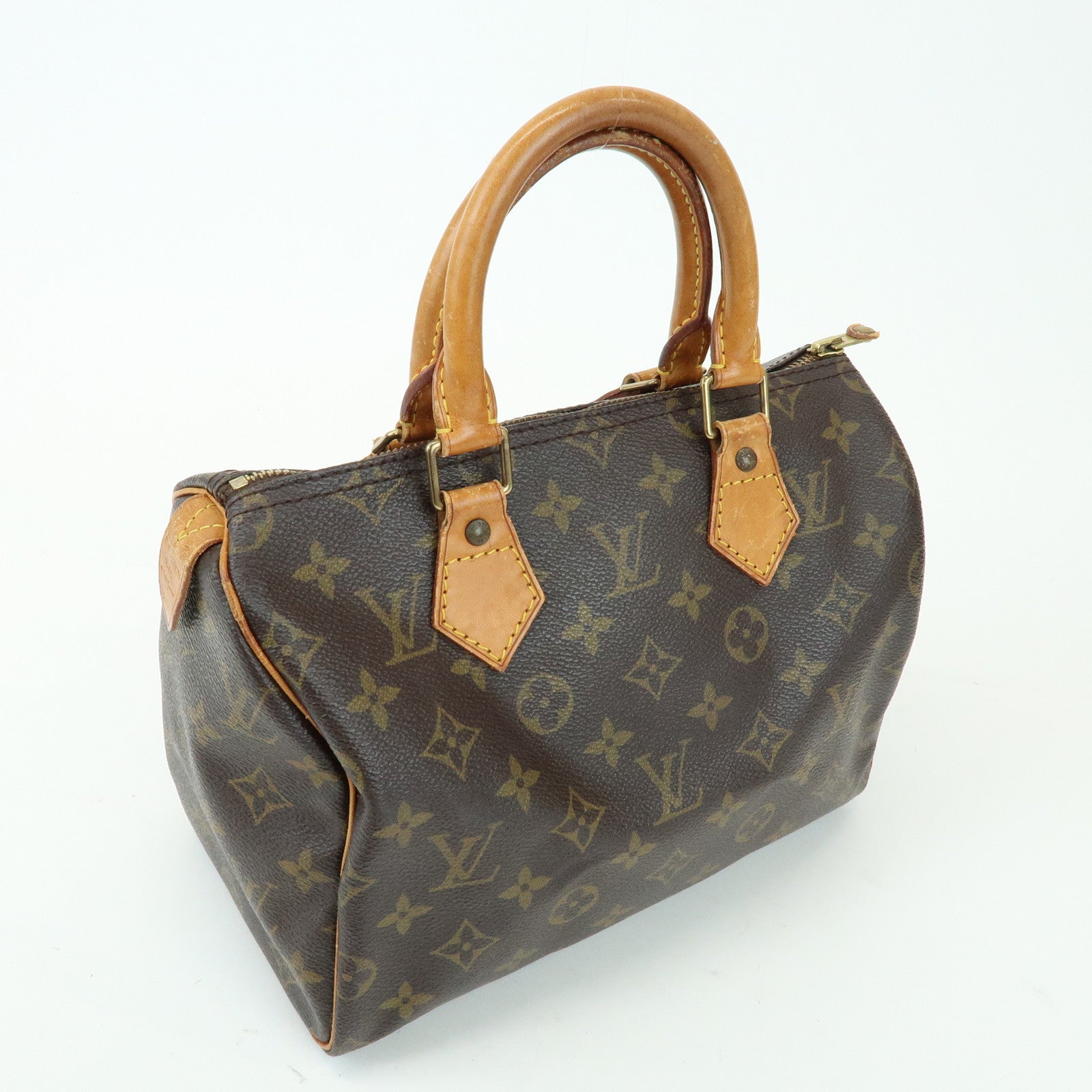 Louis Vuitton Monogram Speedy 25 Boston Bag Hand Bag Brown M41528