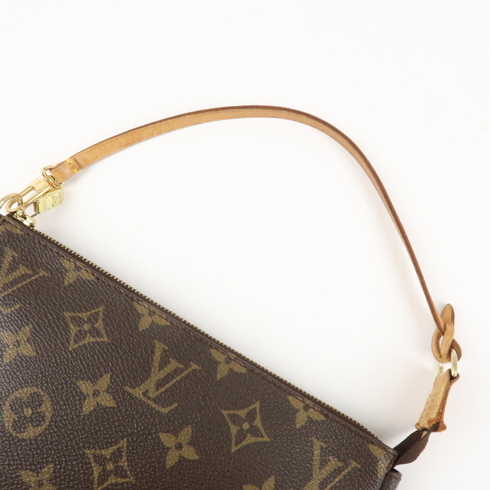 Louis Vuitton Monogram Pochette Accessoires Hand Bag Brown M51980 Used