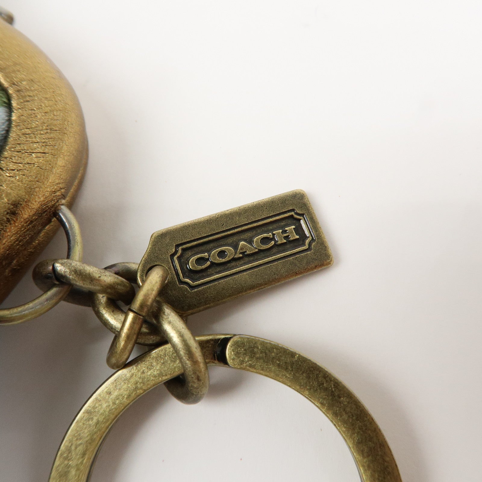 COACH Satin Canvas Set Of 2 Coin Case Card Case Beige Multicolor