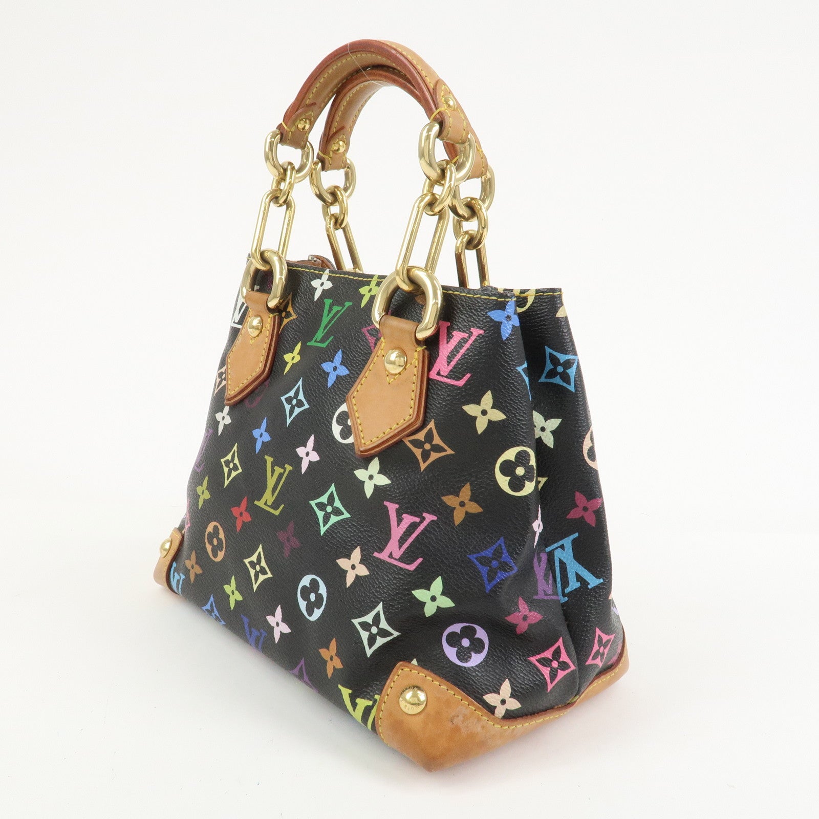 Louis Vuitton Monogram Multicolor Audra Hand Bag Noir Black M40048
