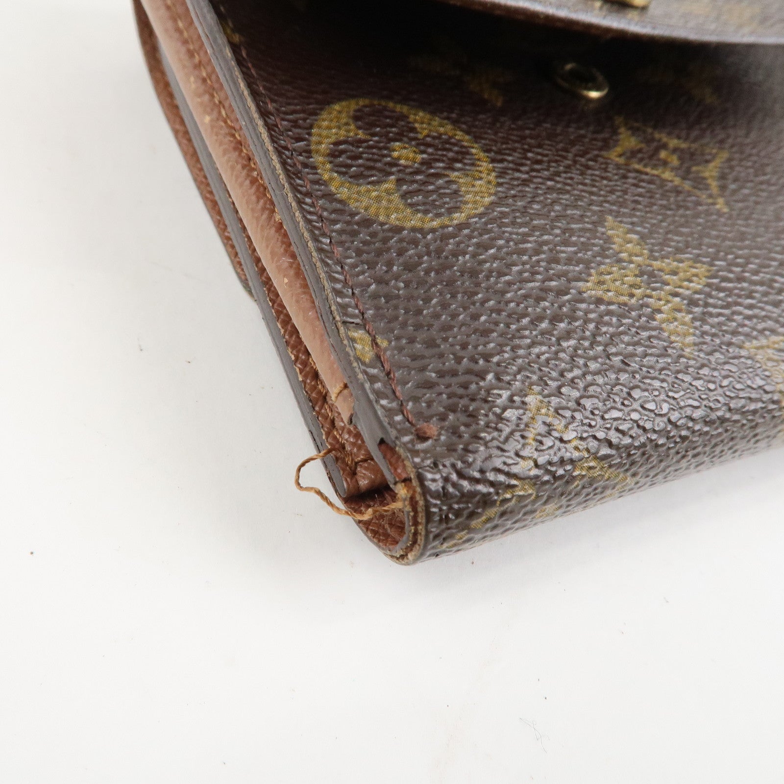 Louis Vuitton Monogram Porte Monnaie Billet Carte Credit M61652 Used