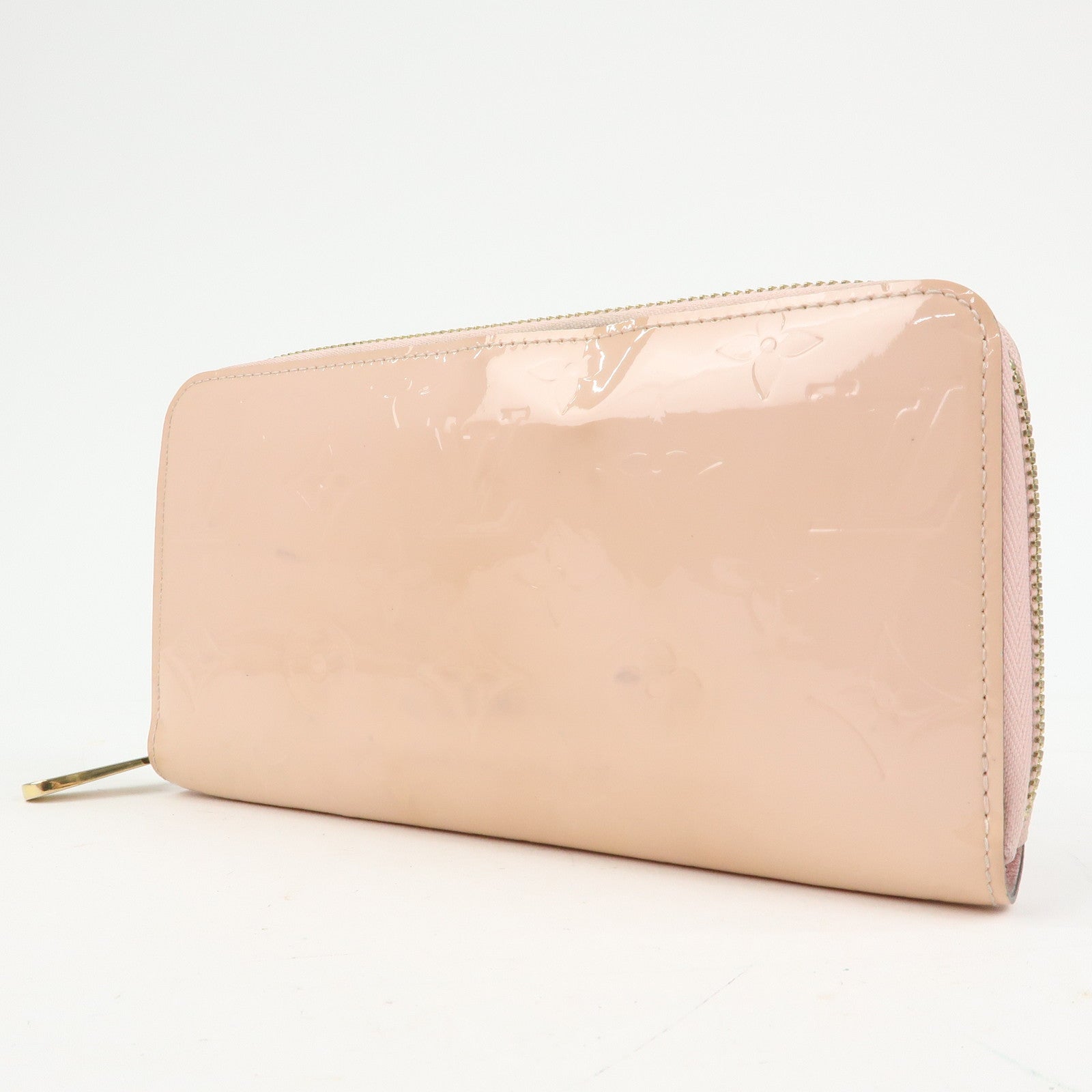 Louis Vuitton Monogram Vernis Zippy Wallet Rose Ballerine M61226