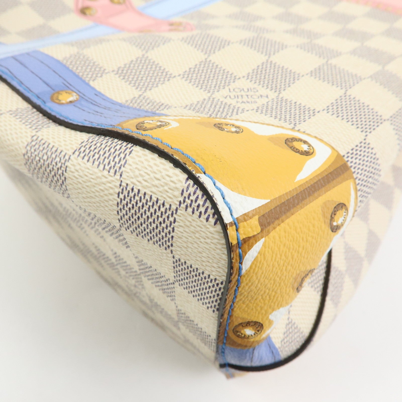 Louis Vuitton Damier Azur Neo Noe Hand Bag Trunk Collection N41066