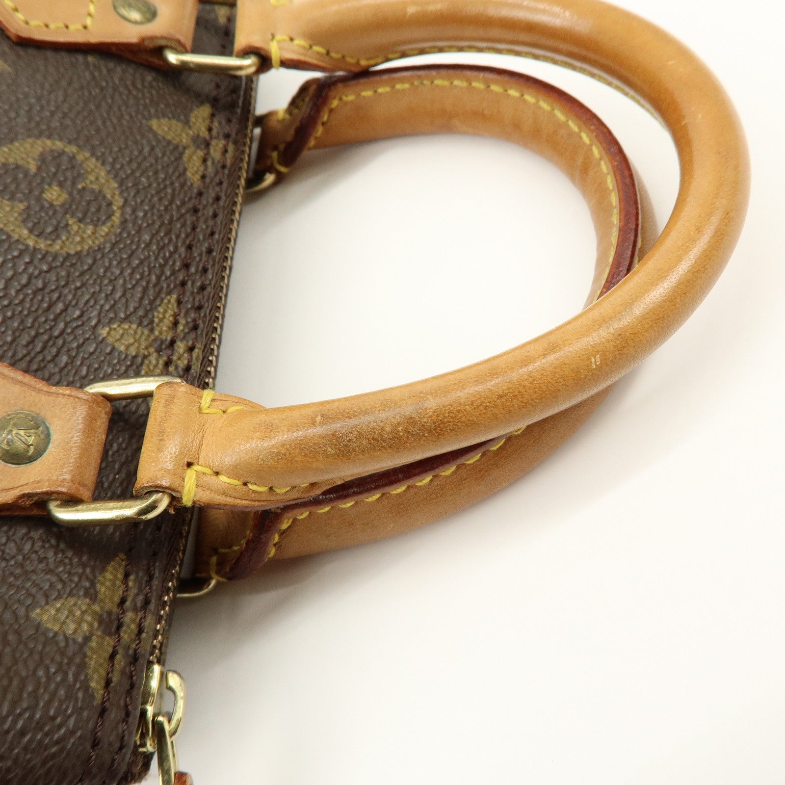 Louis Vuitton Monogram Mini Speedy Hand Bag Brown M41534
