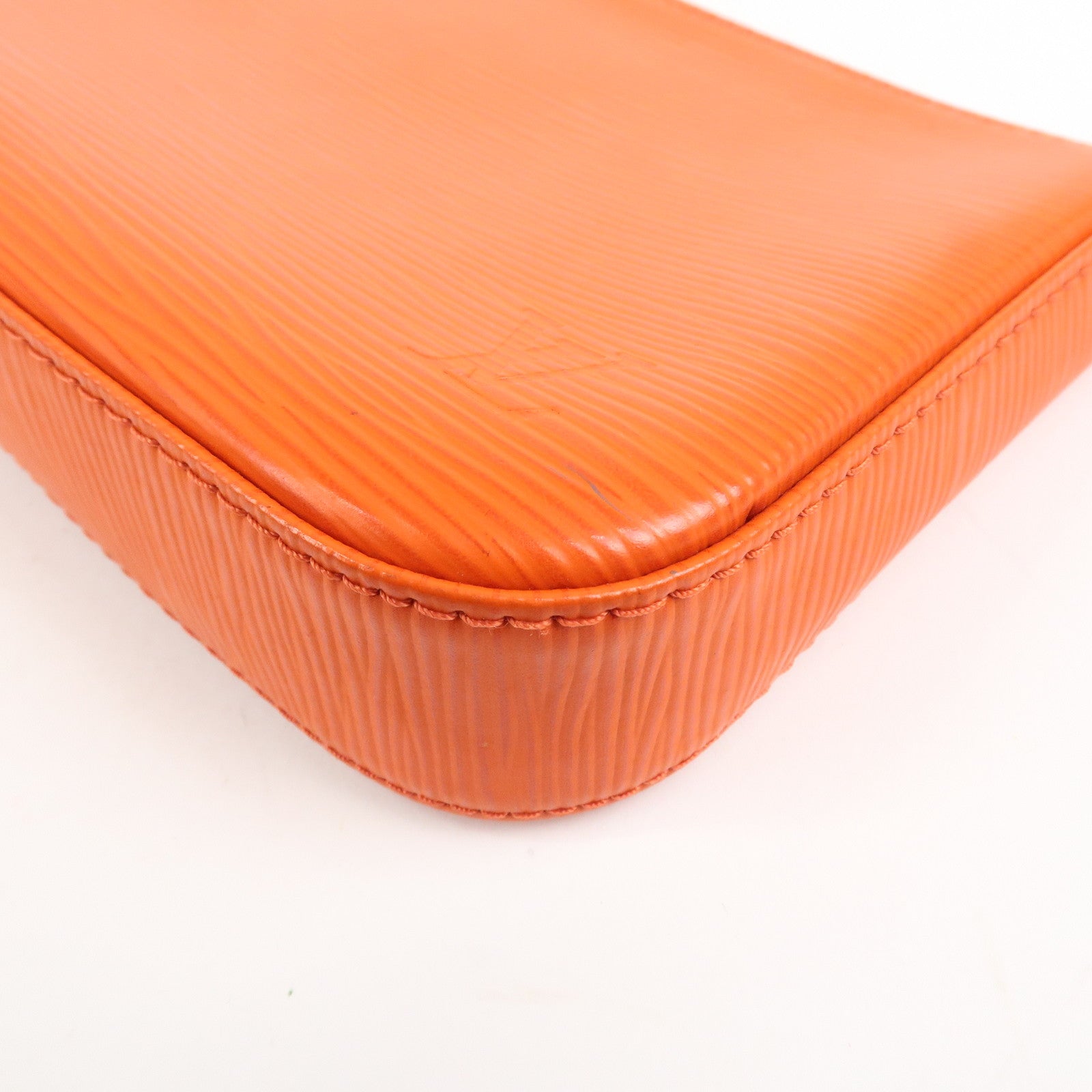 Louis Vuitton Epi Pochette Accessoires Pouch New Style Piment Orange M40778