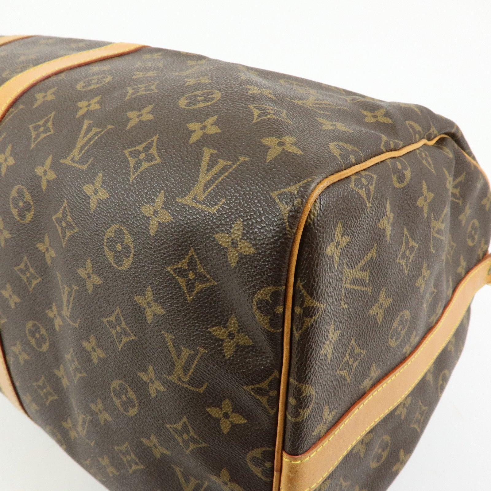 Louis Vuitton Monogram Keep All Bandouliere 55 Boston Bag M41414
