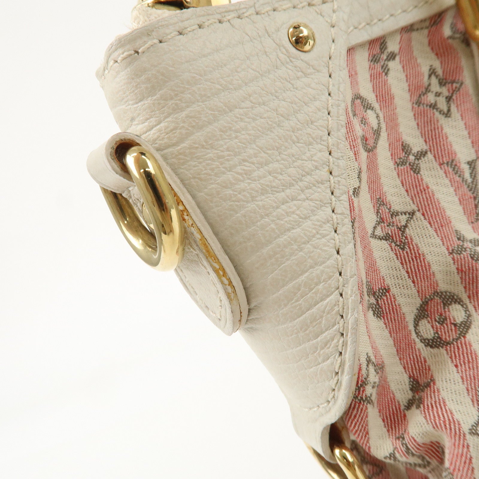 Louis Vuitton Monogram Mini Lin Marina PM 2Way Bag Pink M95495 Used