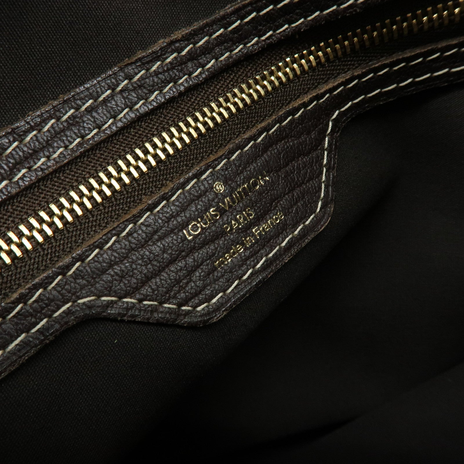 Louis Vuitton Monogram Mini Lin Bucket PM Tote Bag Ebene M95226