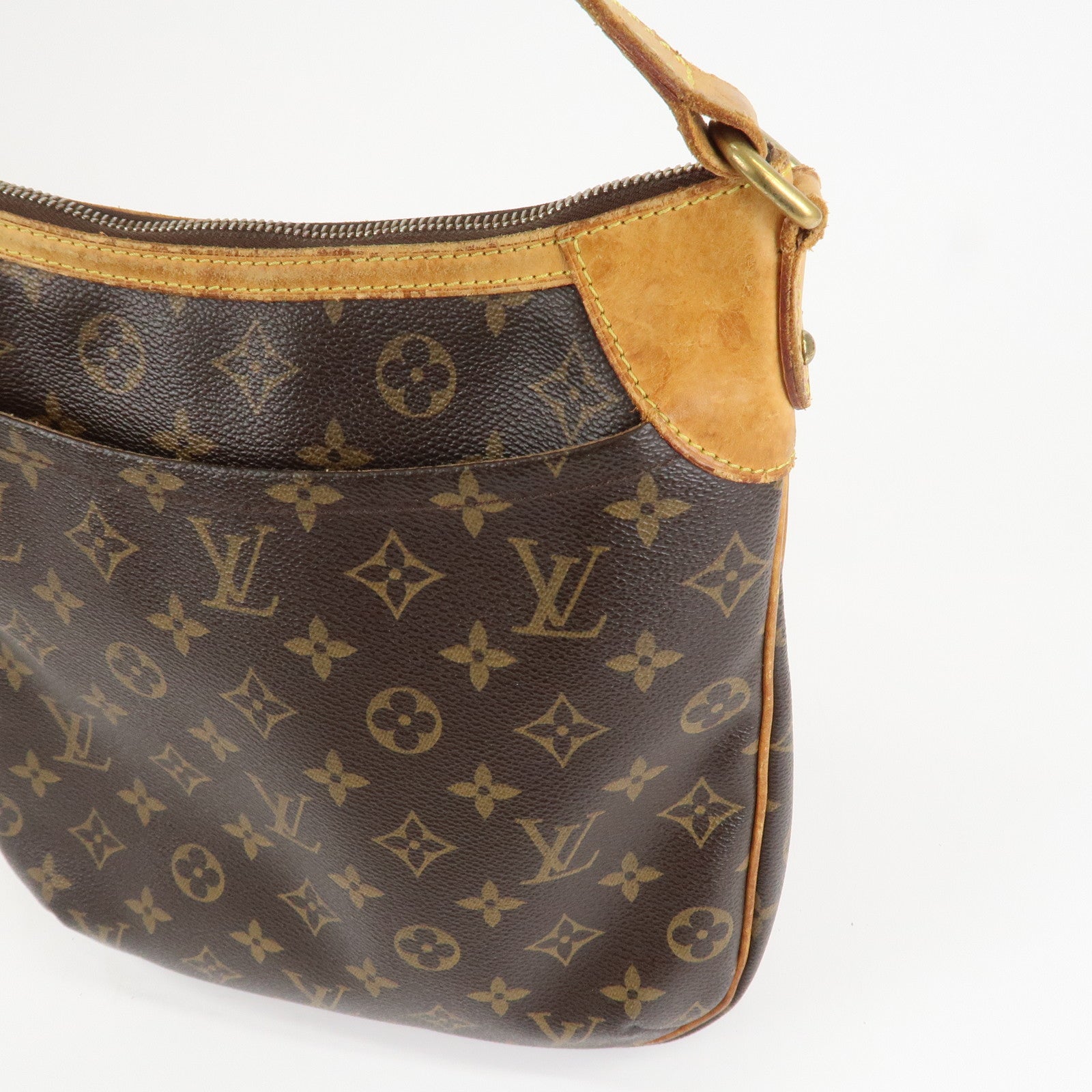 Louis Vuitton Monogram Canvas Leather Odeon PM Shoulder BagM56390