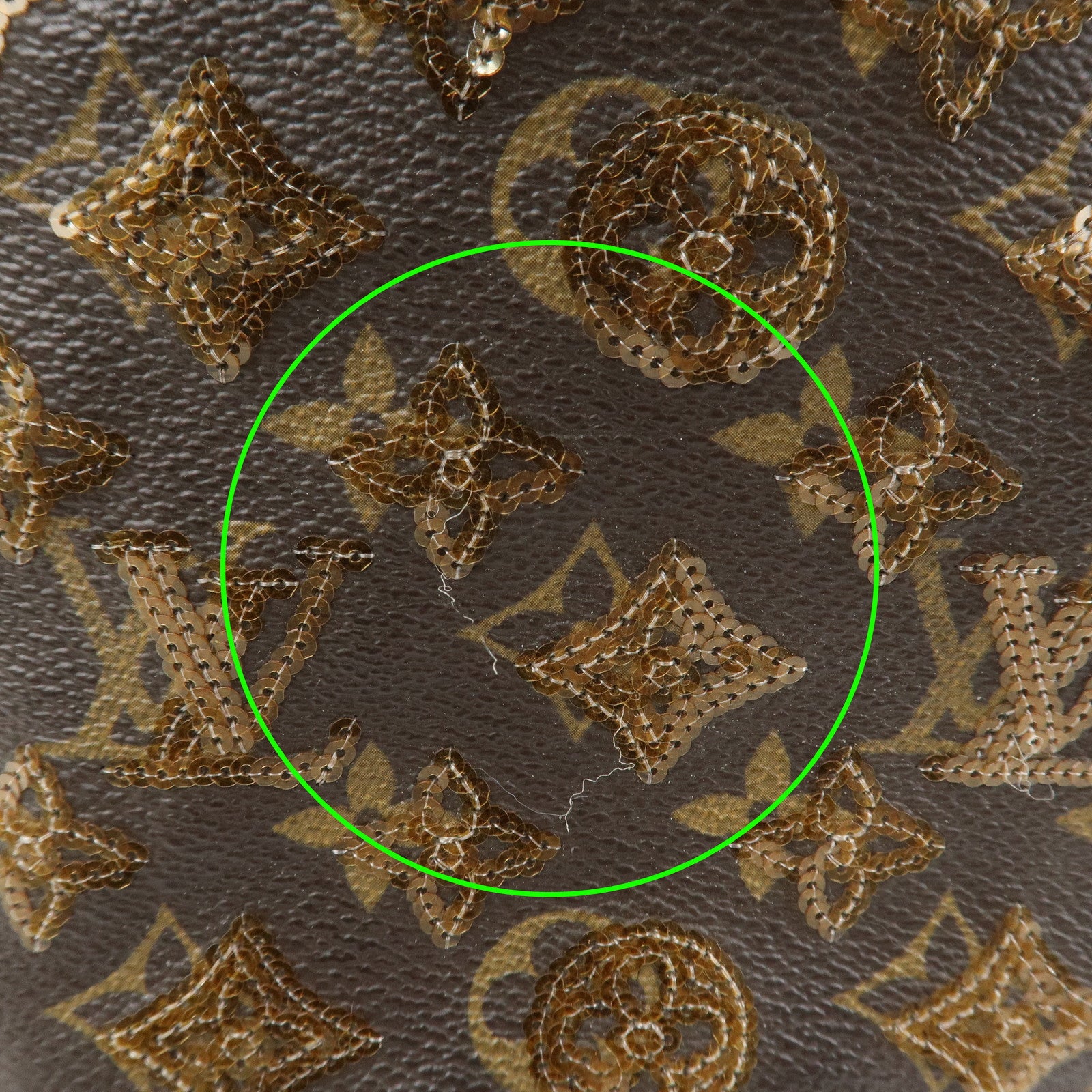 Louis Vuitton Monogram Eclipse Alma Hand Bag Ambre Brown M40245