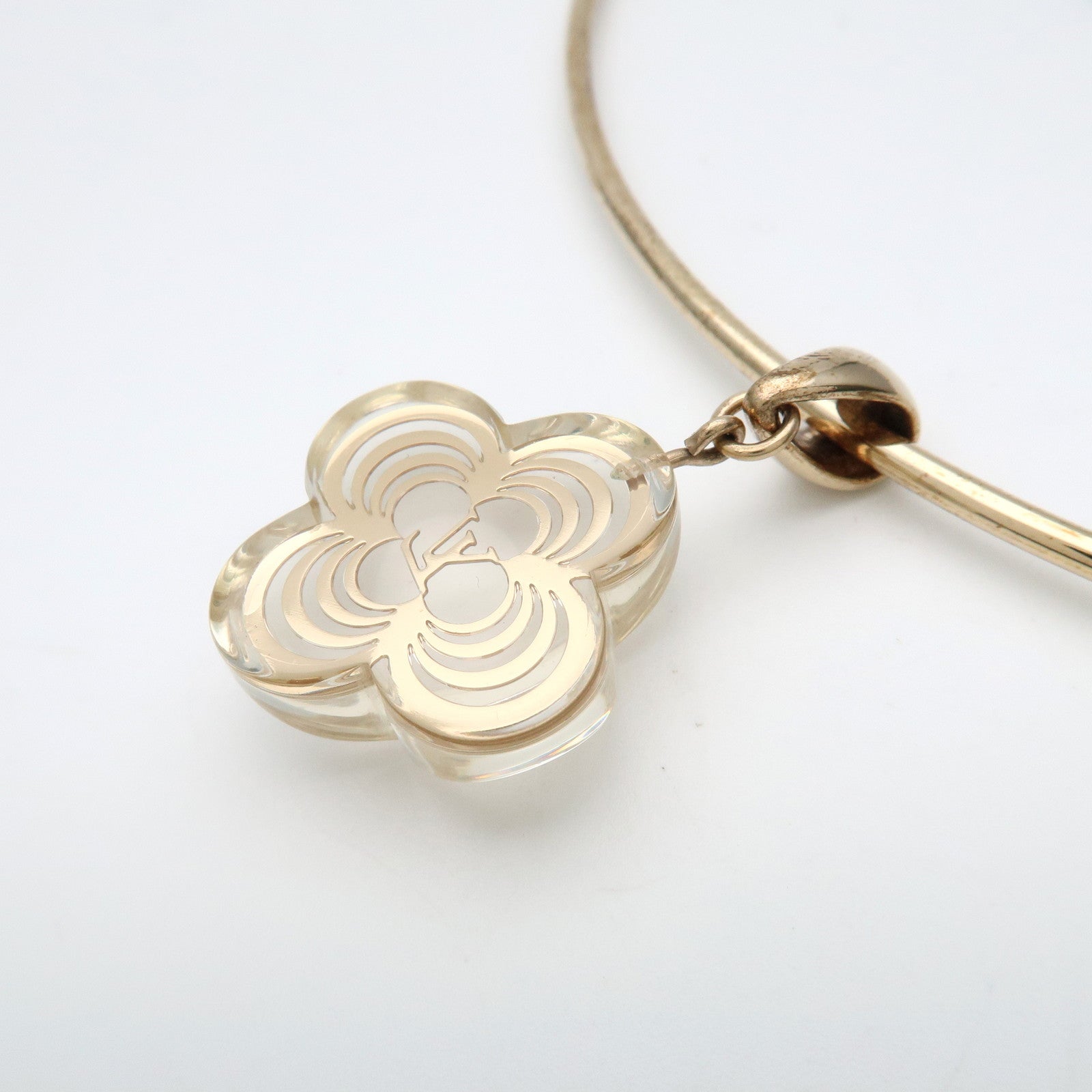 Louis Vuitton Collier à la folie Choker Metal Plastic Gold M65622