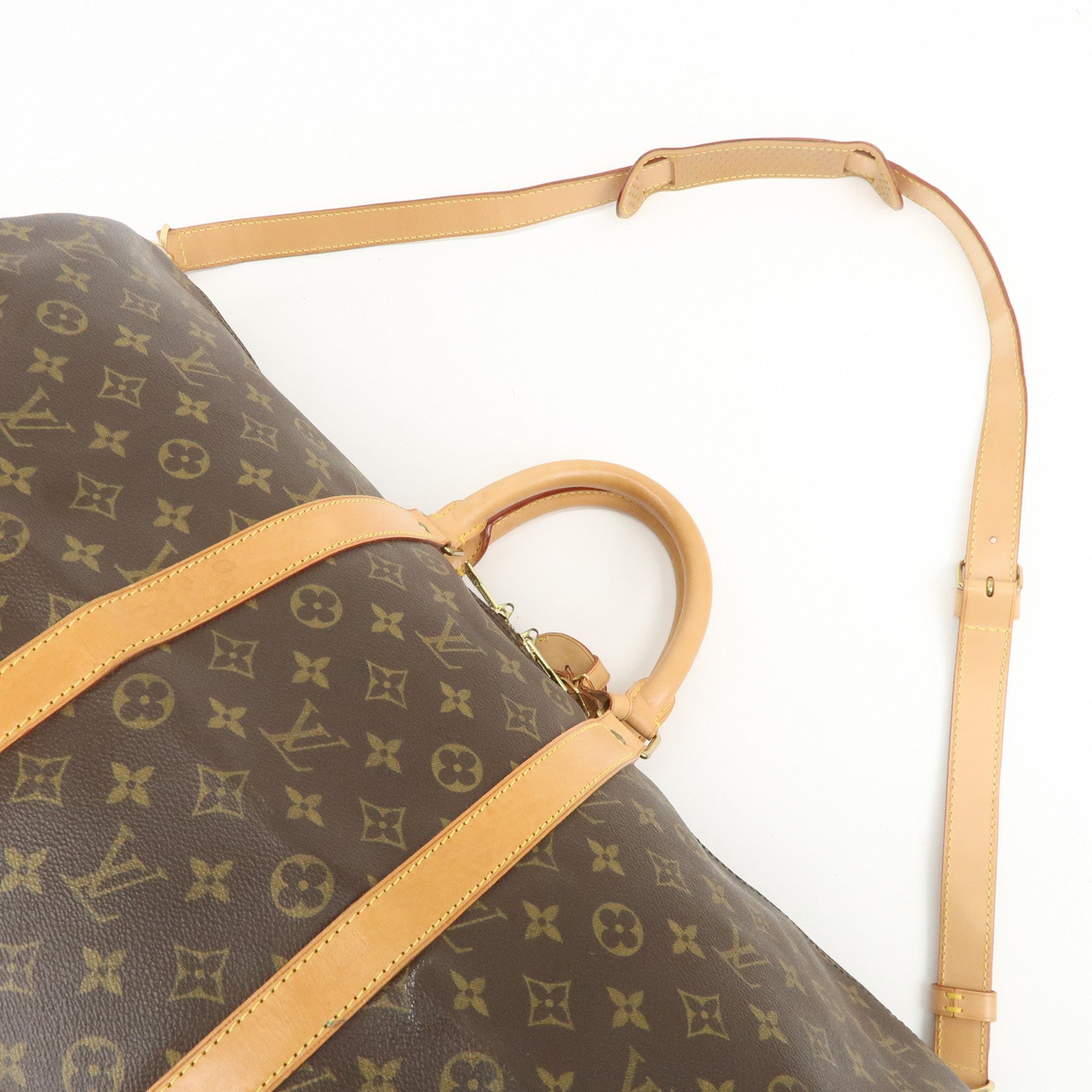 Louis Vuitton Monogram Keep All Bandouliere 55 Boston Bag M41414