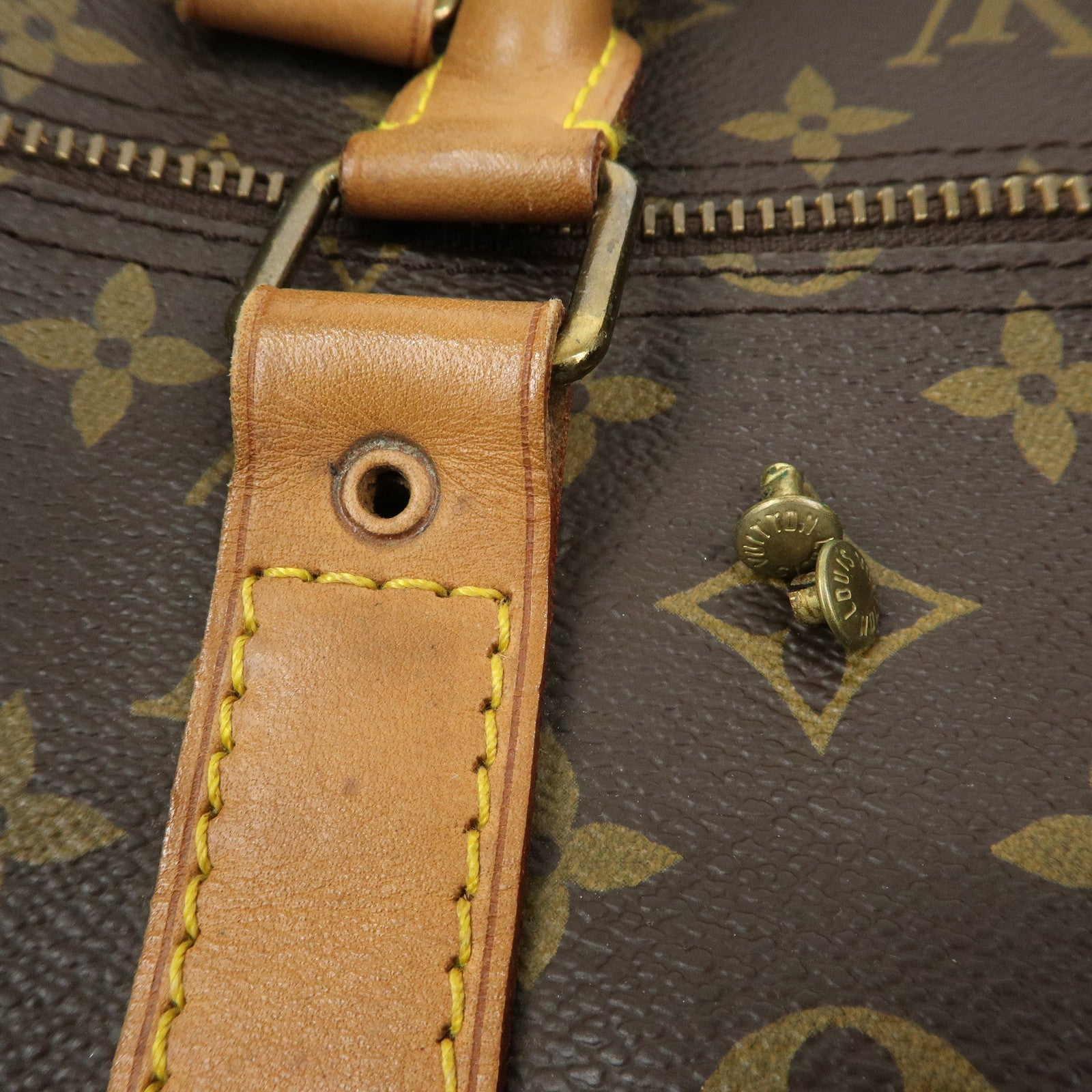 Louis Vuitton Monogram Keep All 60 Boston Bag Brown M41422