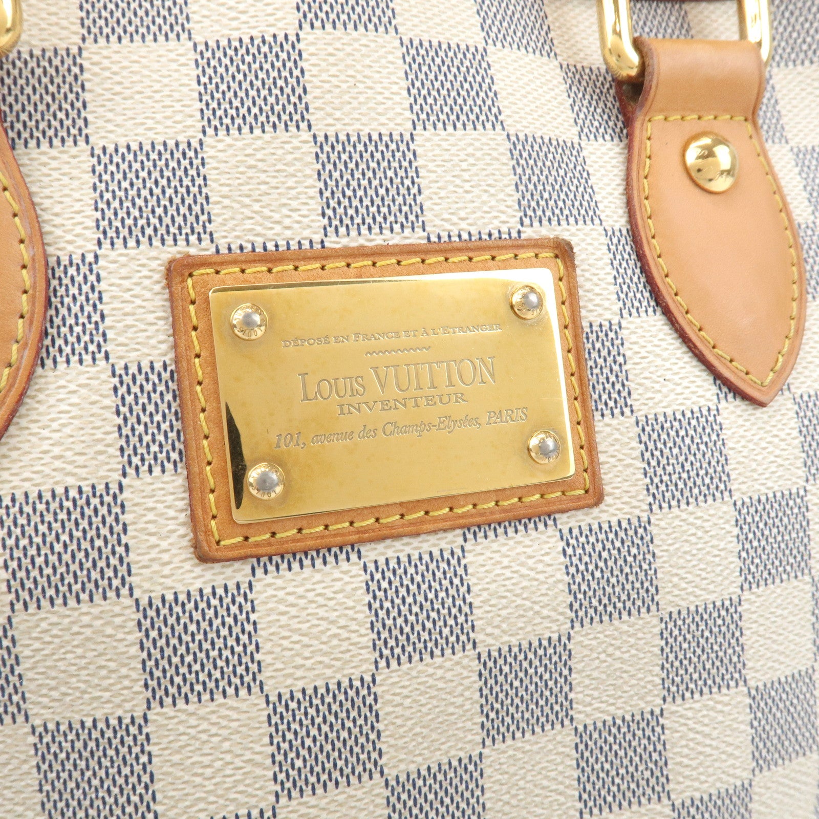 Louis Vuitton Damier Azur Hampstead PM Hand Bag Shoulder Bag N51207