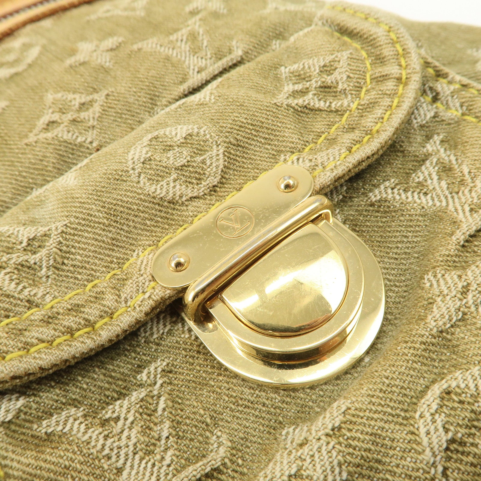 Louis Vuitton Monogram Denim Baggy GM Shoulder Bag Lichen M95211