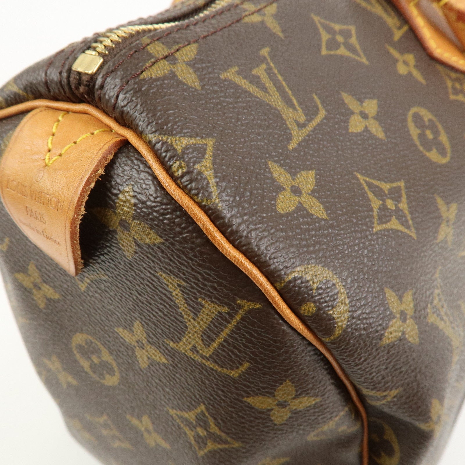 Louis Vuitton Monogram Speedy 40 Hand Bag Boston Bag Brown M41522