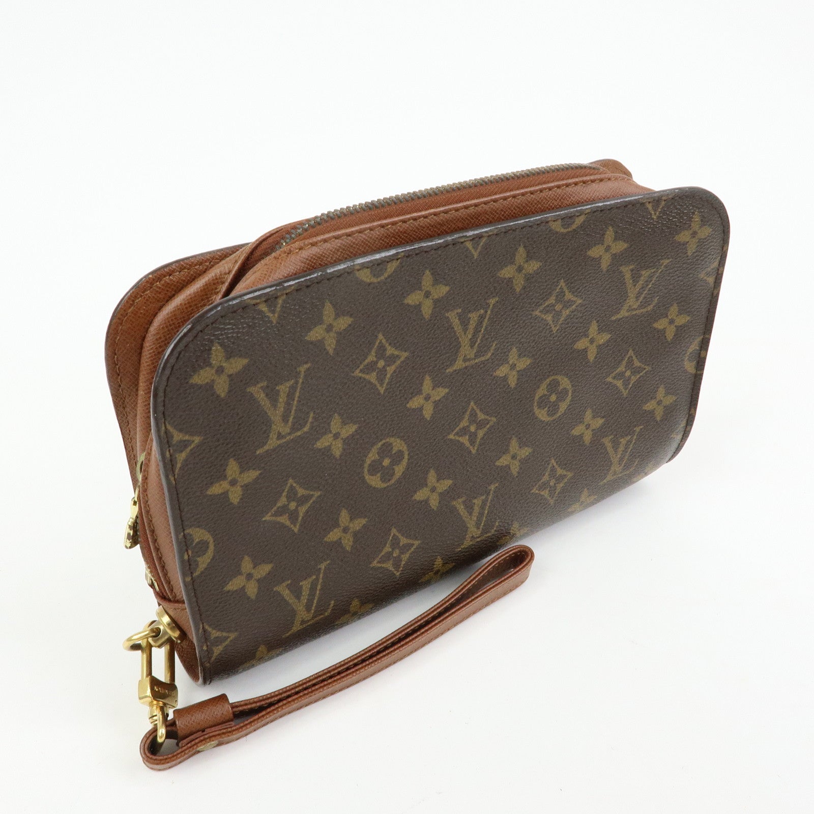 Louis Vuitton Monogram Orsay Clutch Bag Pouch Brown M51790