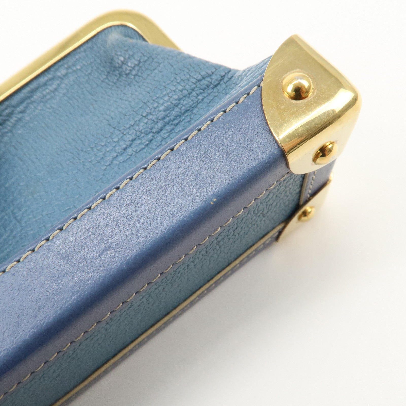 Louis Vuitton Suhari Porte Monnaie Viennois Coin Case Blue M91833