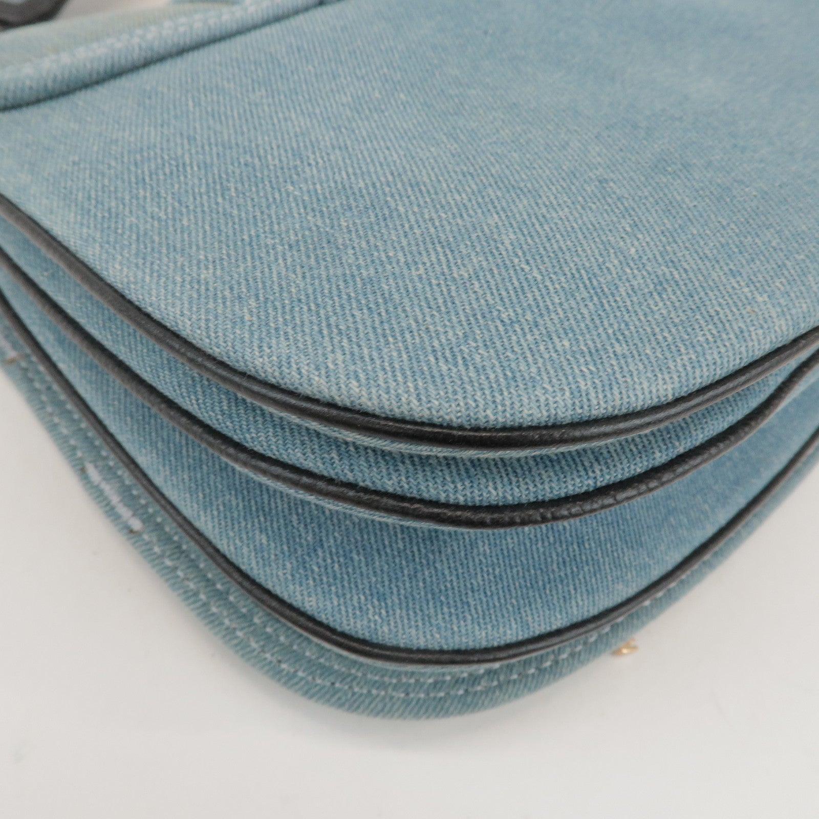 Chloe See by Chloe Hana Denim Leather Shoulder Bag Denim