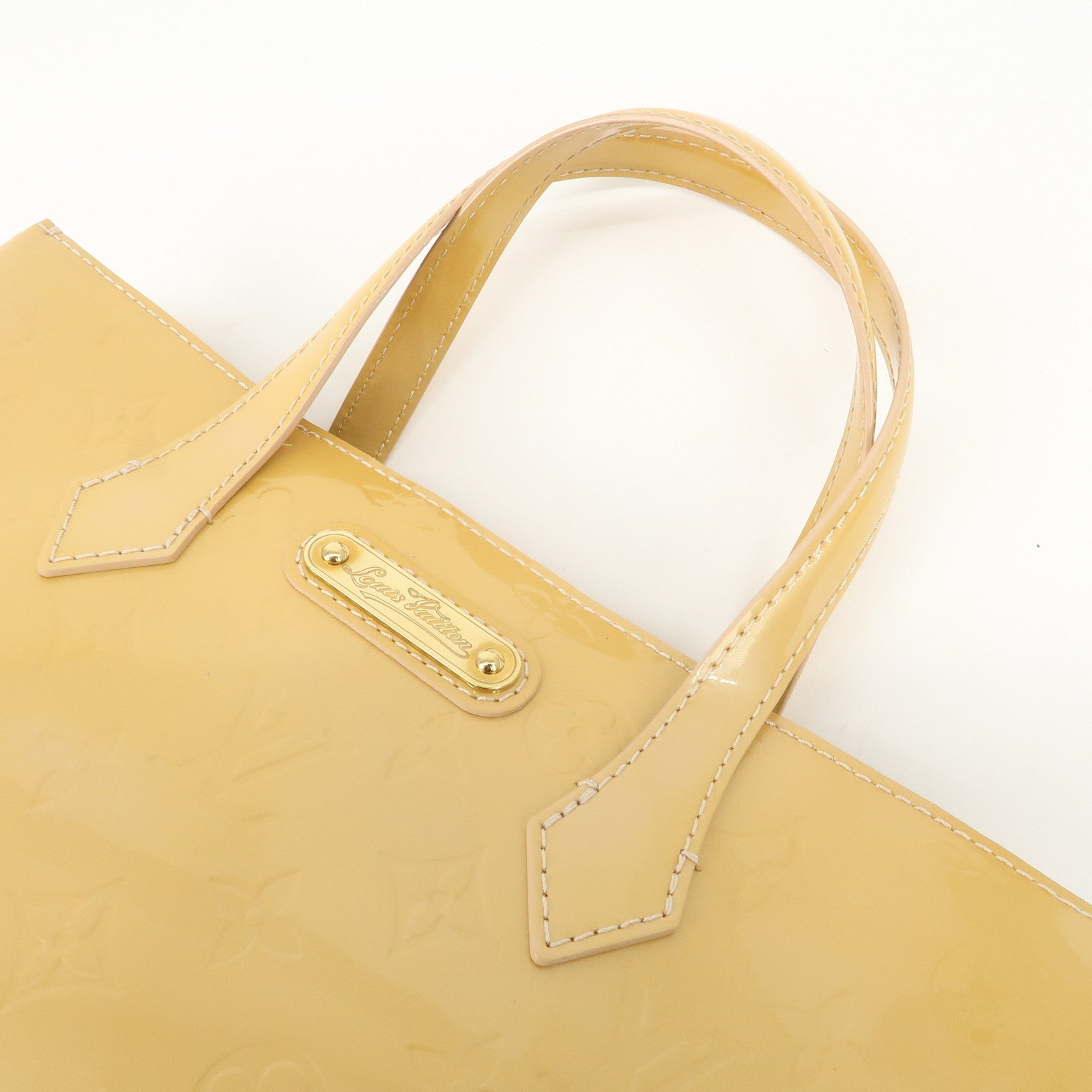 Louis Vuitton Monogram Vernis Wilshire PM Hand Bag M91642 Used