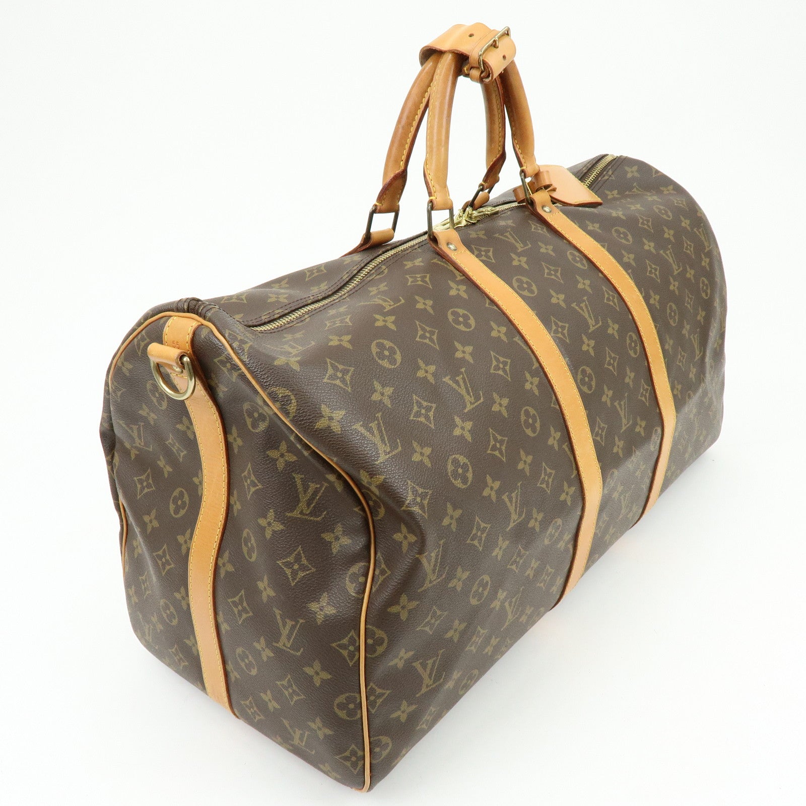Louis Vuitton Monogram Keep All Bandouliere 55 Boston Bag M41414