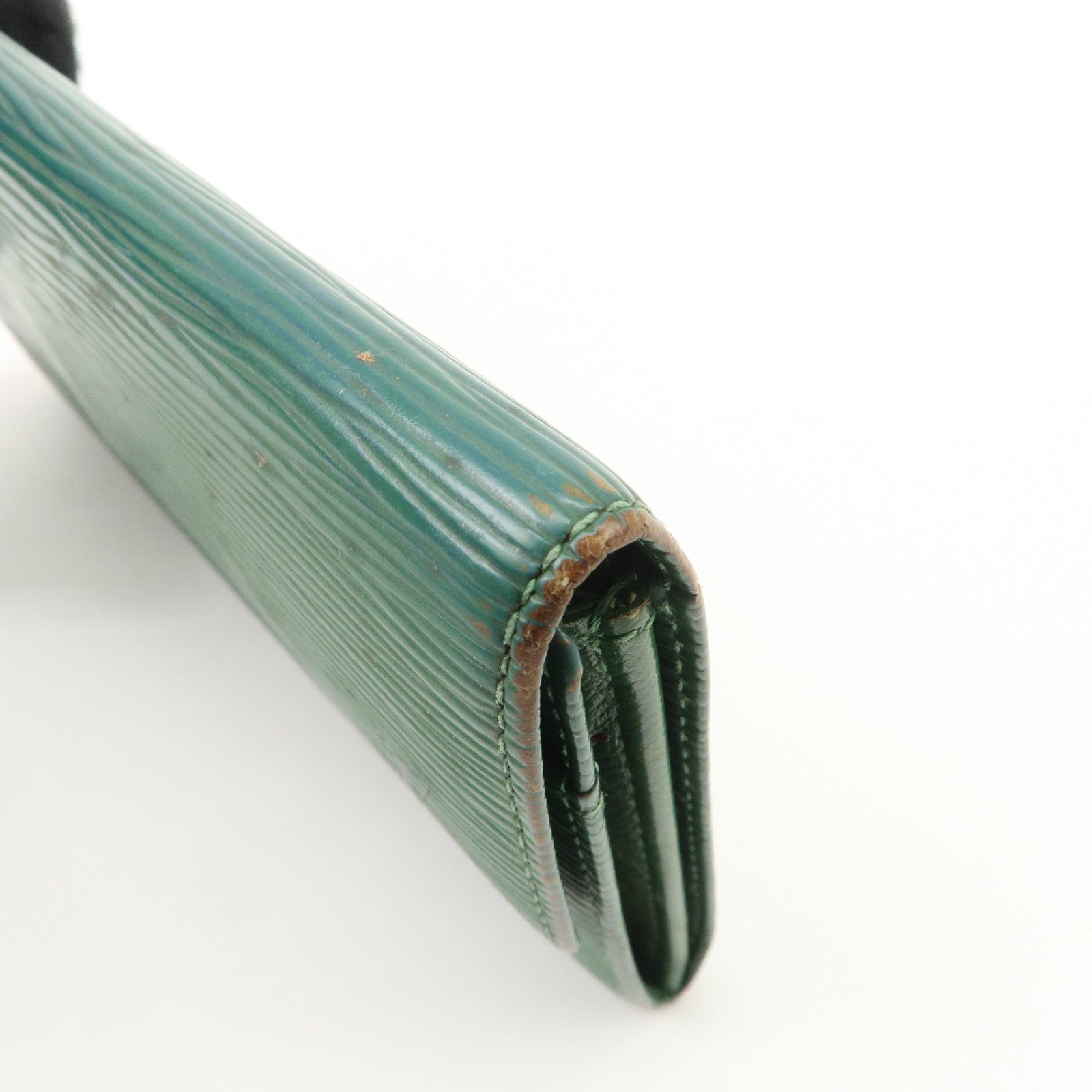 Louis Vuitton Epi Set of 3 Long Wallet Blue Green M63574 M63575 Used