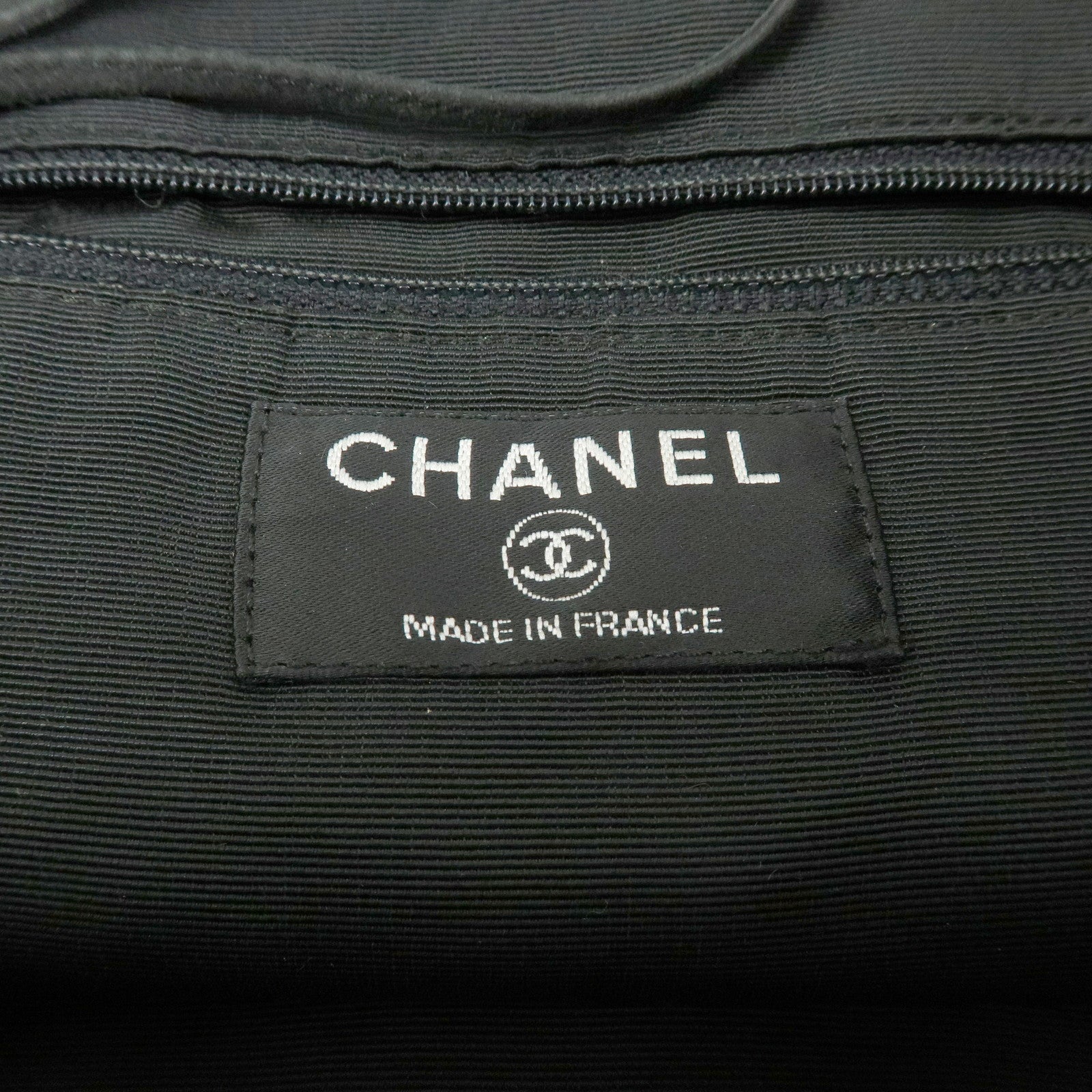 CHANEL COCO Mark Logo Fur Suede Tote Bag Hand Bag Brown