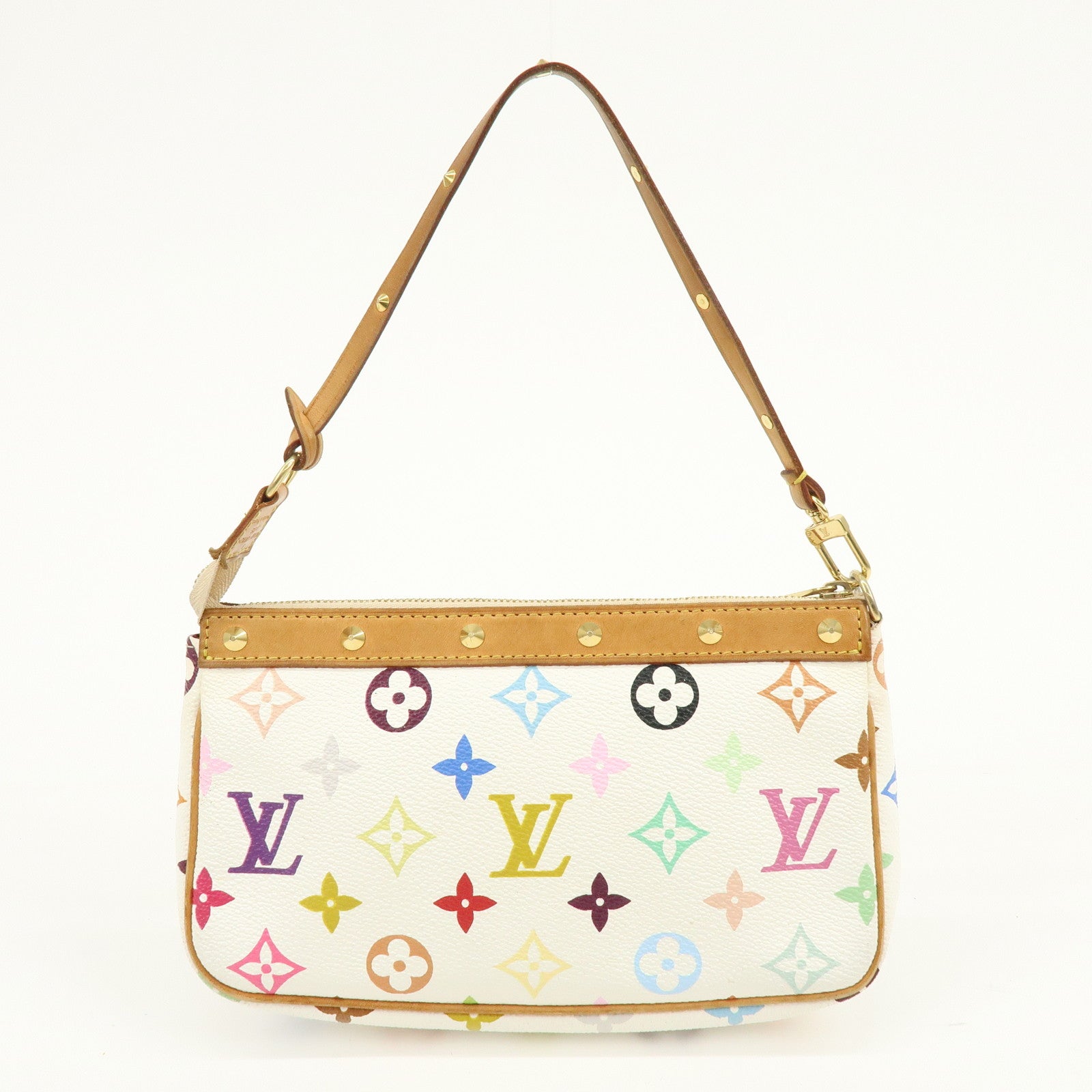 Louis Vuitton Monogram Multicolor Pochette Accessoires Blanc M92649