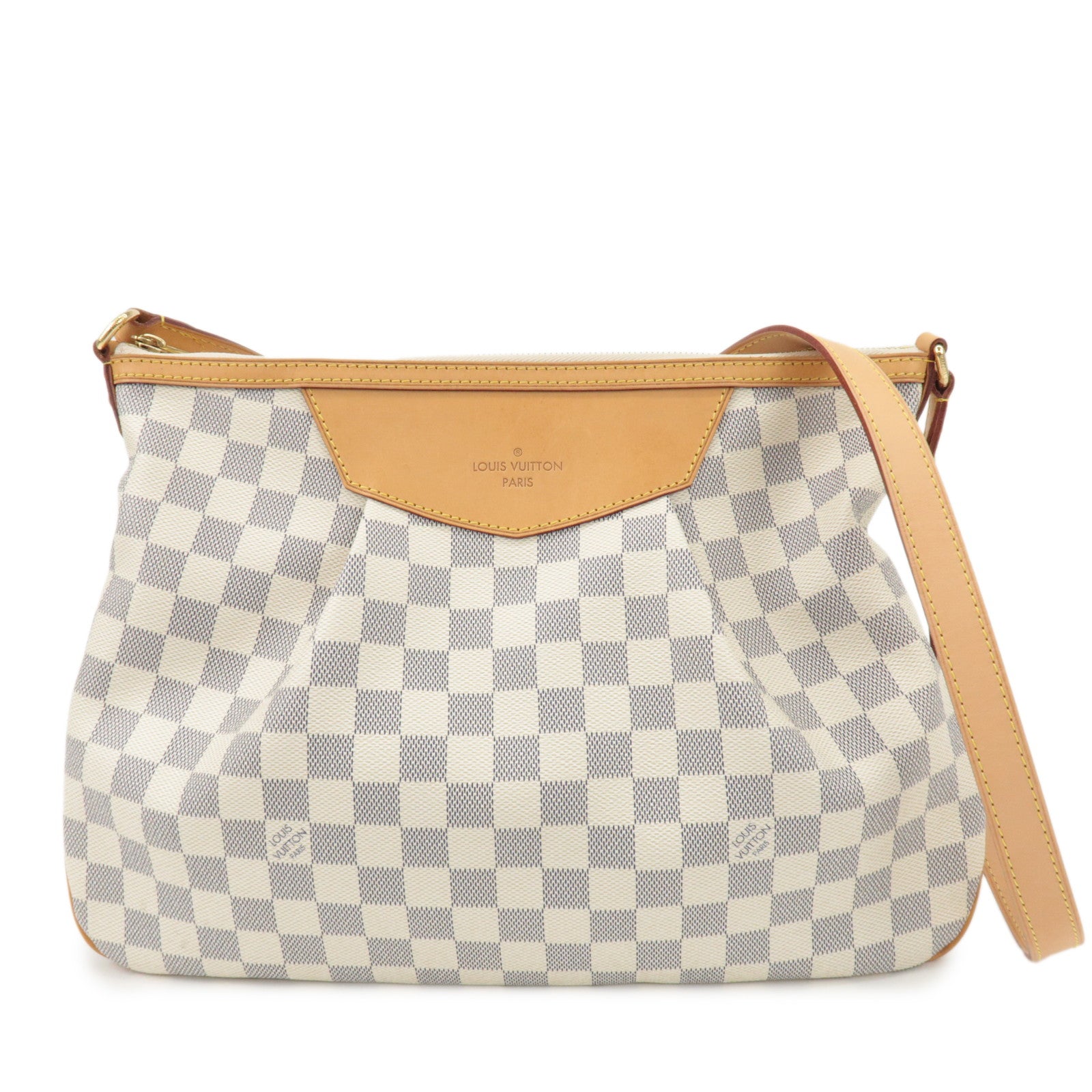 Louis Vuitton Damier Azur Siracusa MM Shoulder Bag N41112 Used