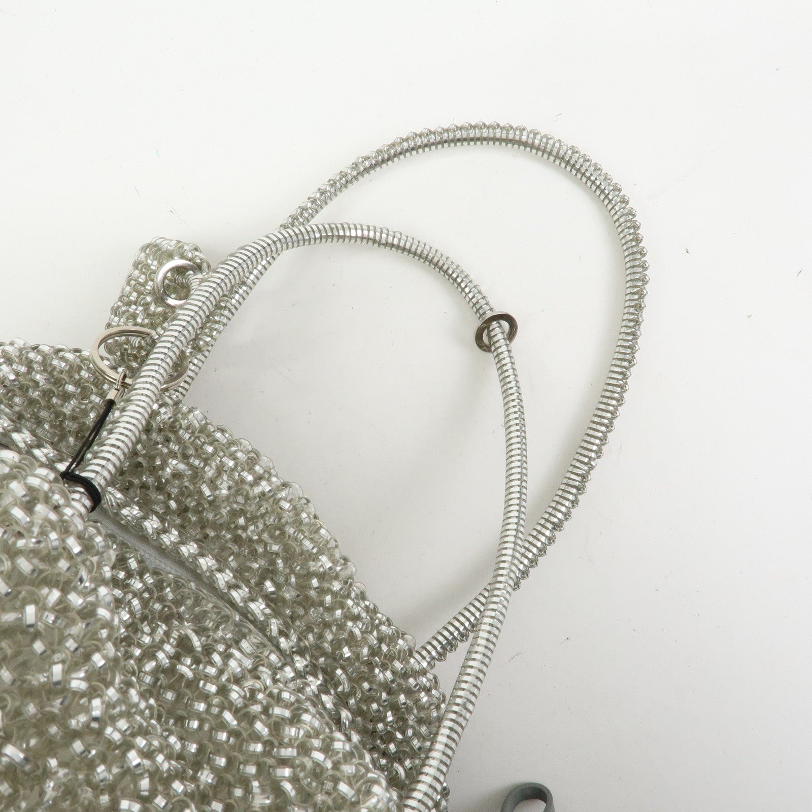 ANTEPRIMA PVC Wire Bag Hand Bag Shoulder Bag Mini Bag Charm Silver