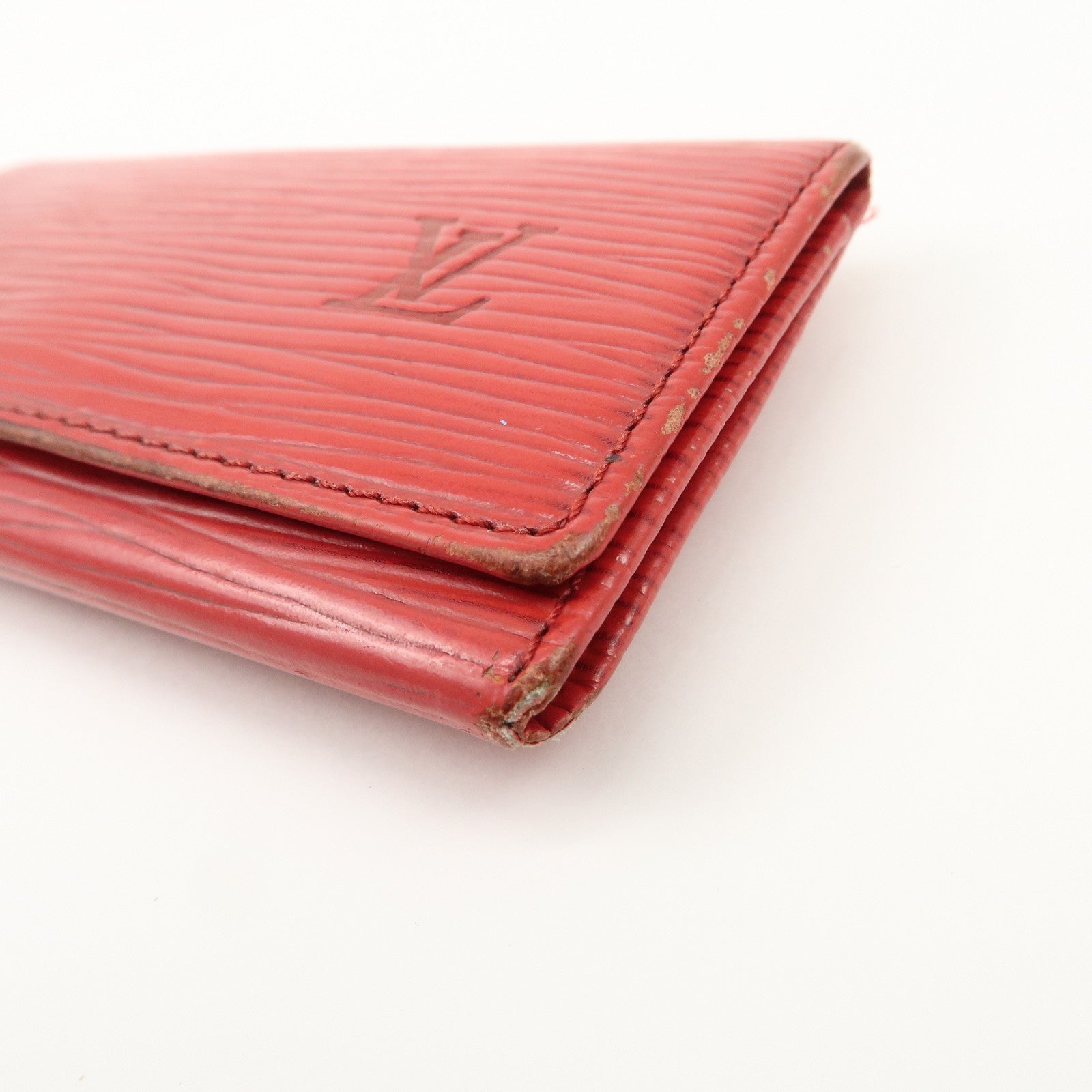 Louis Vuitton Monogram Epi Set of 3 Multicles 4 Key Case Blue Red Used