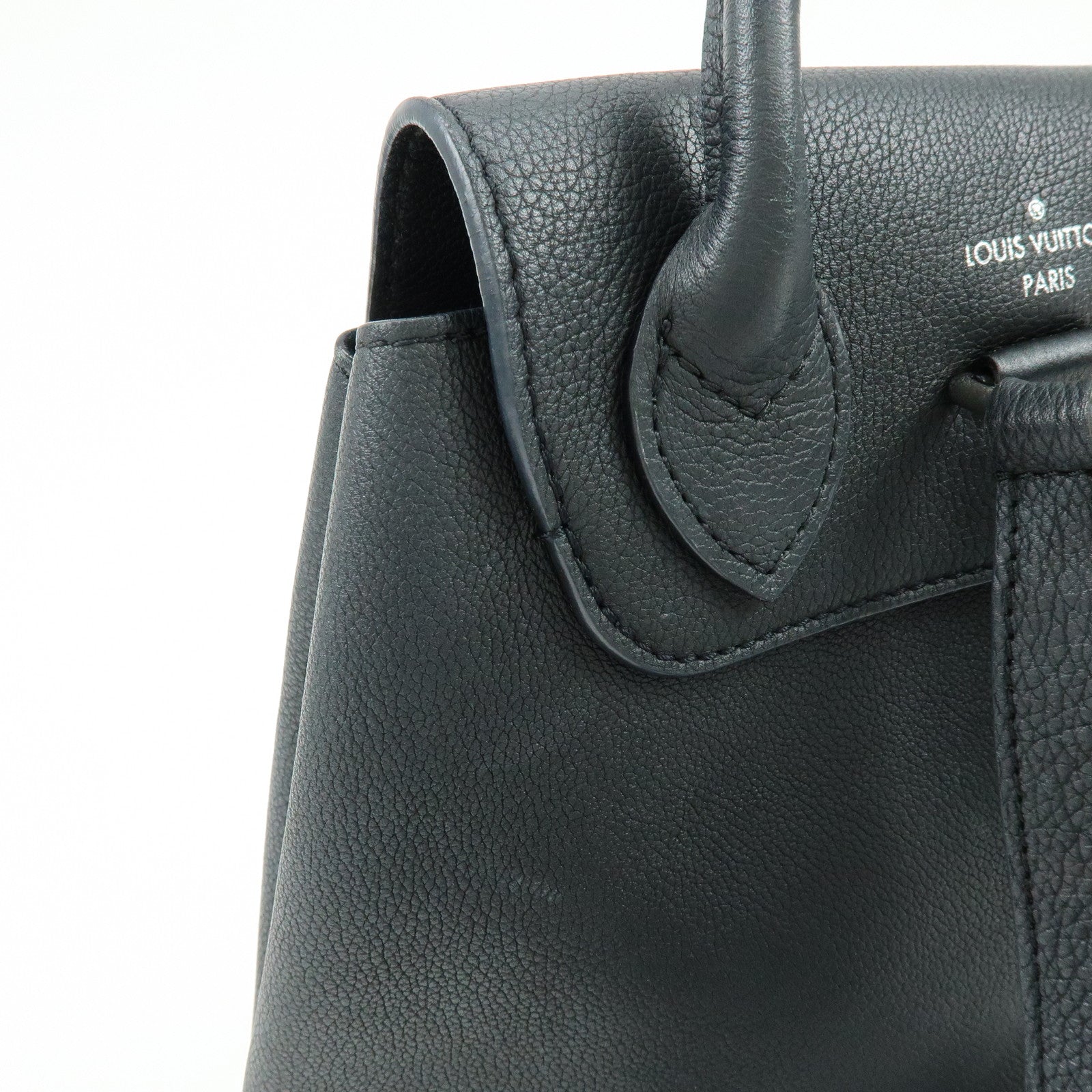 Louis Vuitton Lockme Leather Backpack Rucksack Noir Black M41815