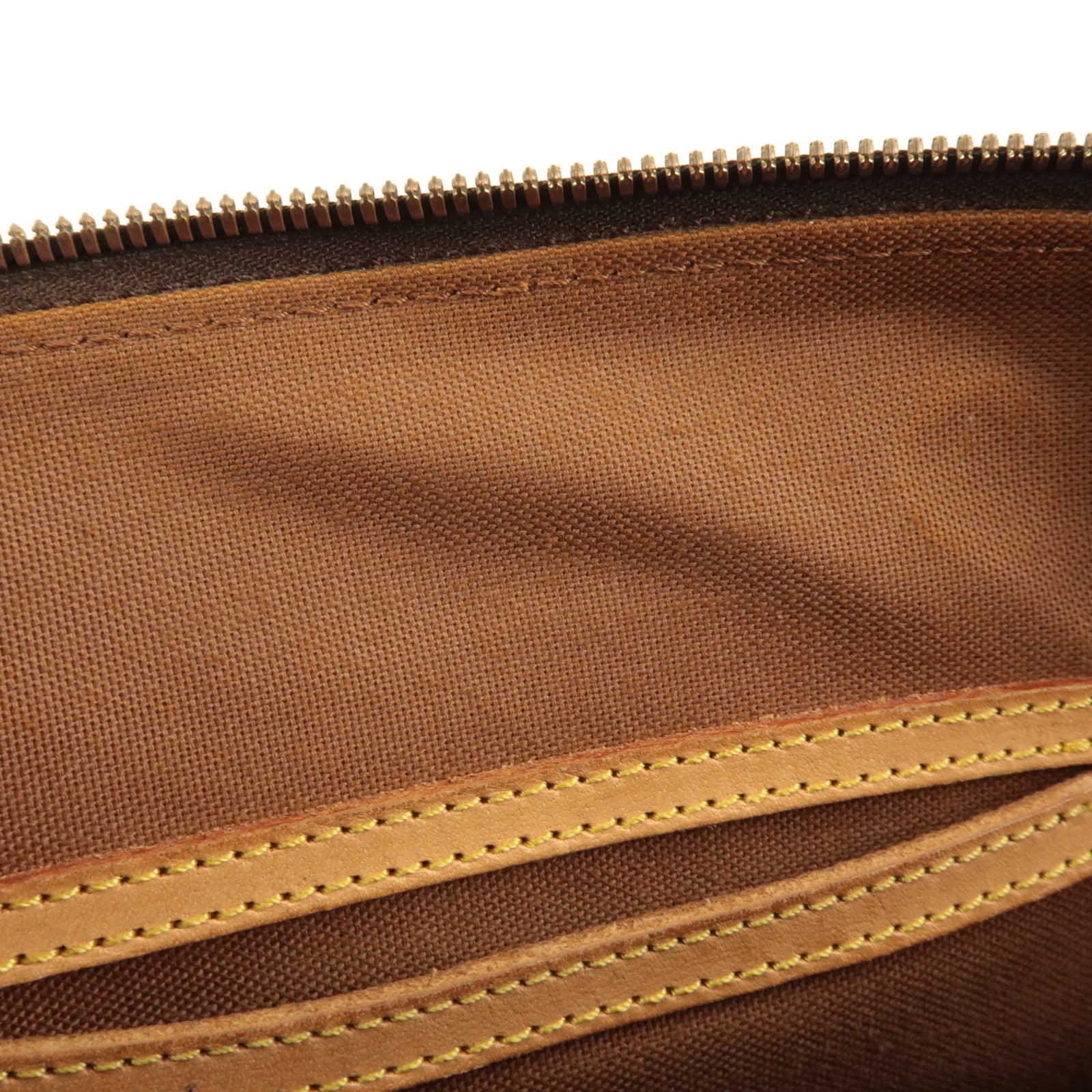 Louis Vuitton Monogram Alma Hand Bag Brown M51130 Used