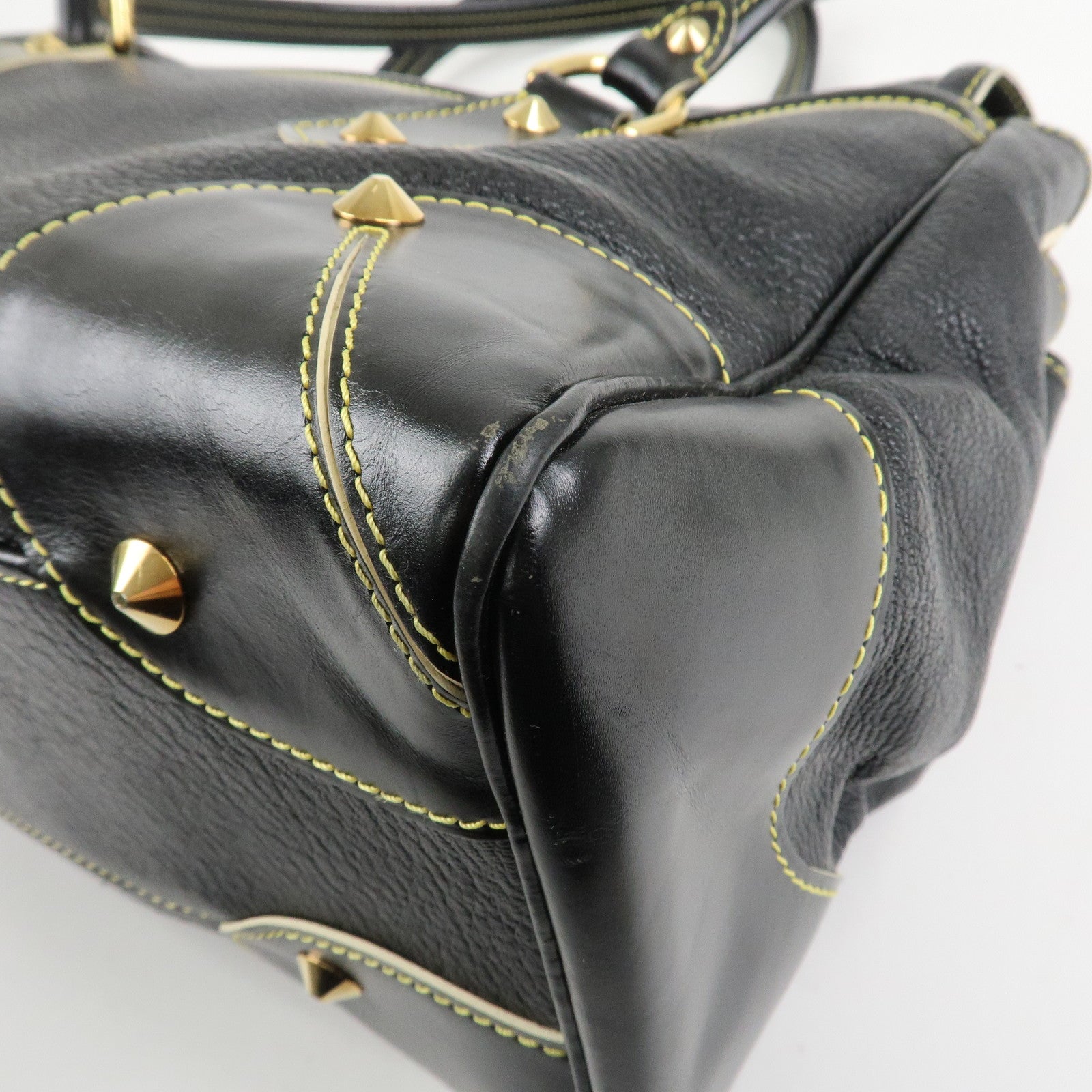 Louis Vuitton Suhali Rhapsody Leather Shoulder Bag Black M95847 Used