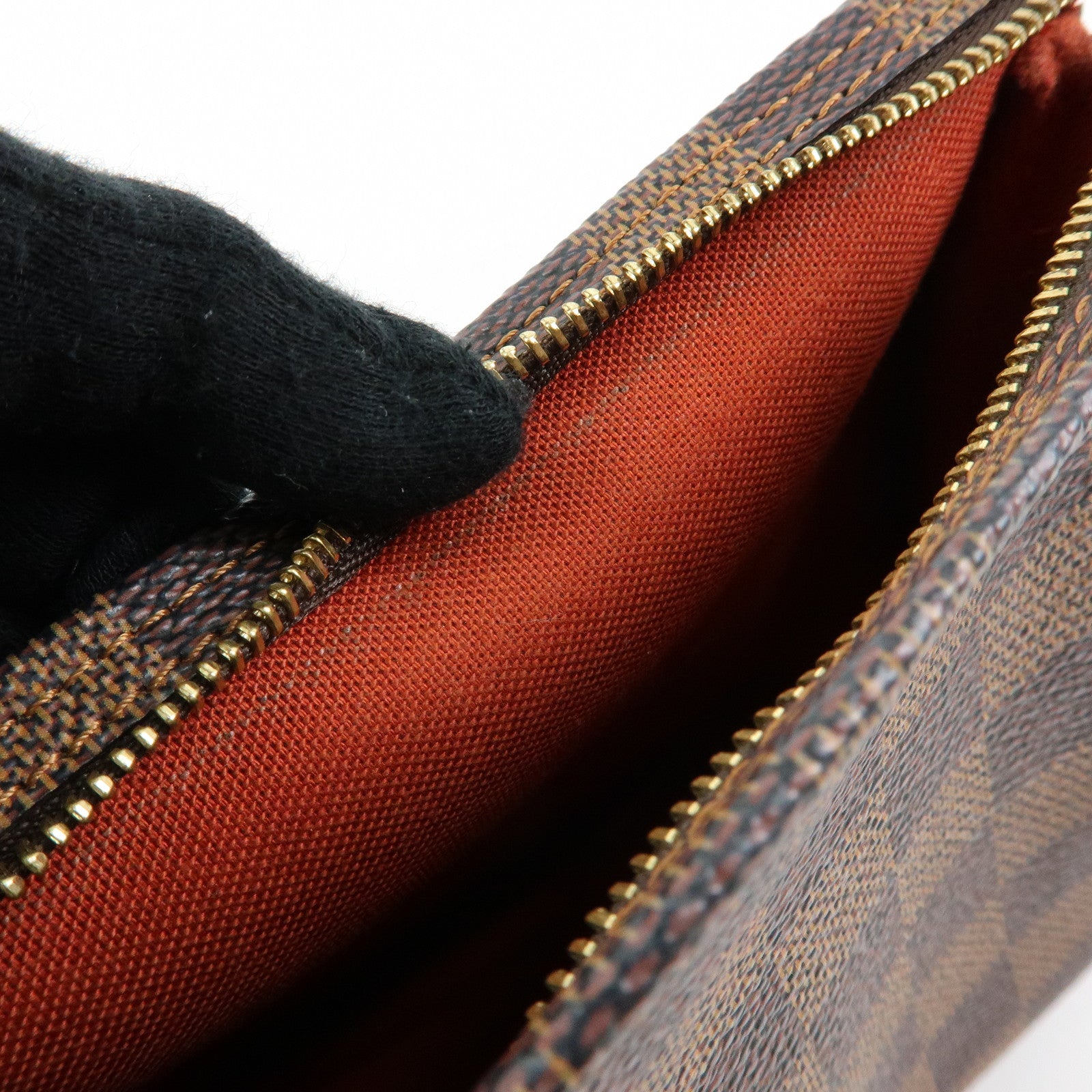 Louis Vuitton Damier Trousse Makeup Accessory Pouch Brown N51982