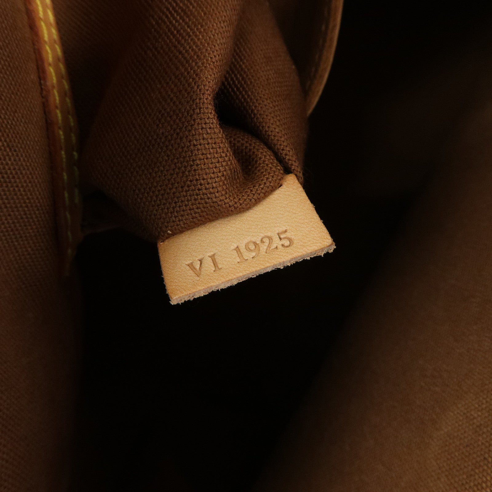 Louis Vuitton Monogram Alma Hand Bag Brown M51130