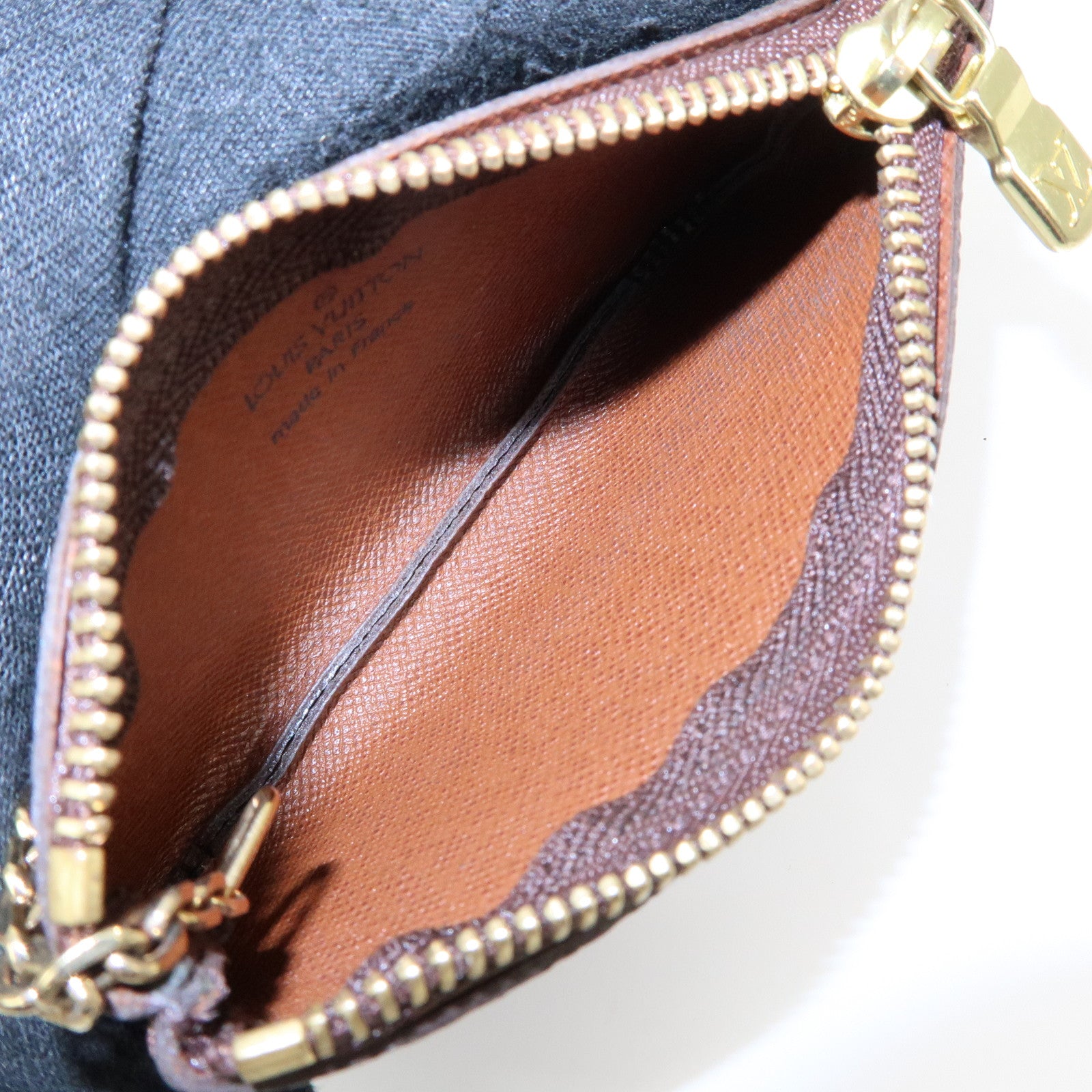 Louis Vuitton Monogram Pochette Cles Coin Case Key Case M62650