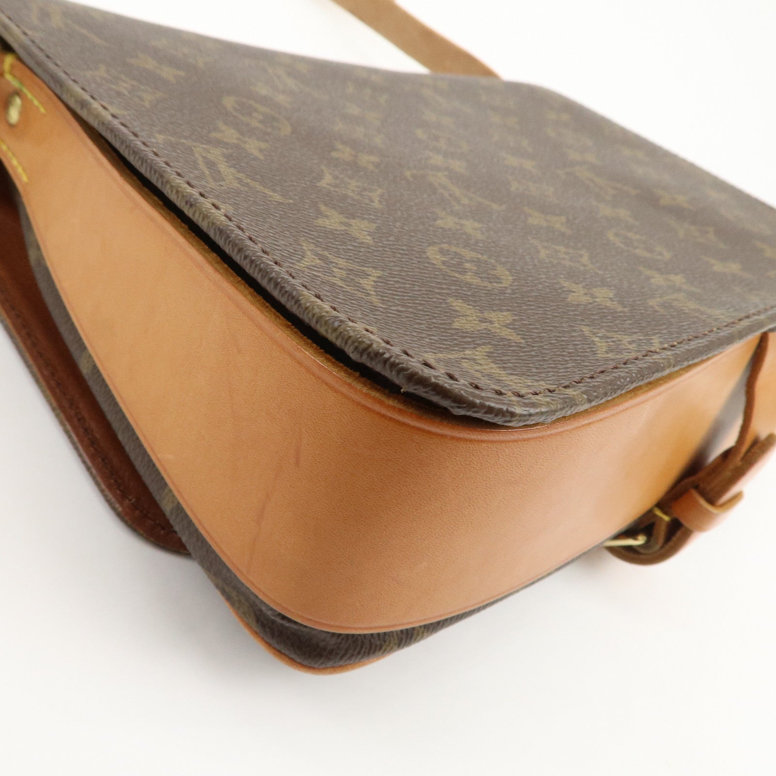 Louis Vuitton Monogram Cartouchiere GM Crossbody Bag Brown M51252