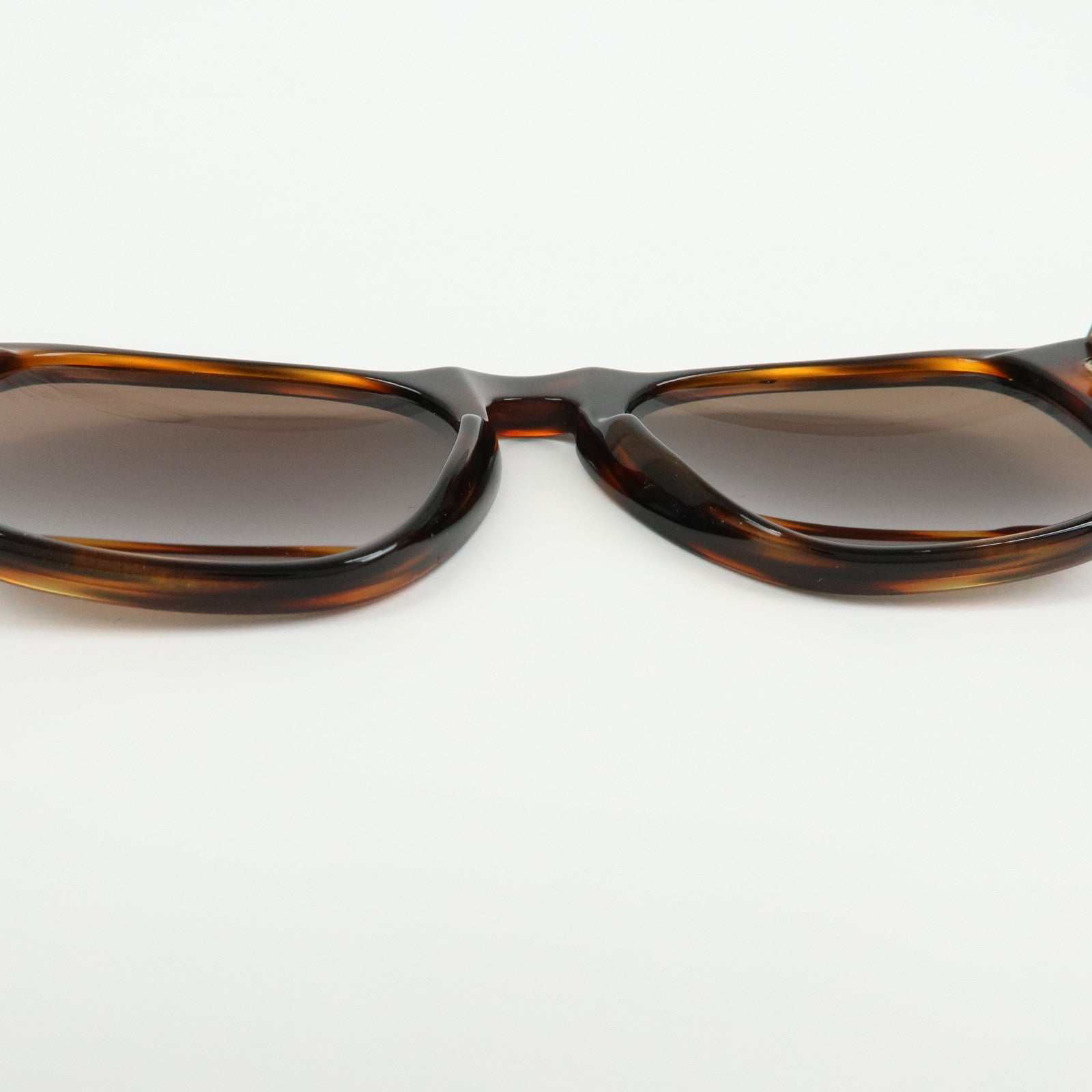 CHANEL COCO Mark Plastic Sunglasses Brown 01452 91235