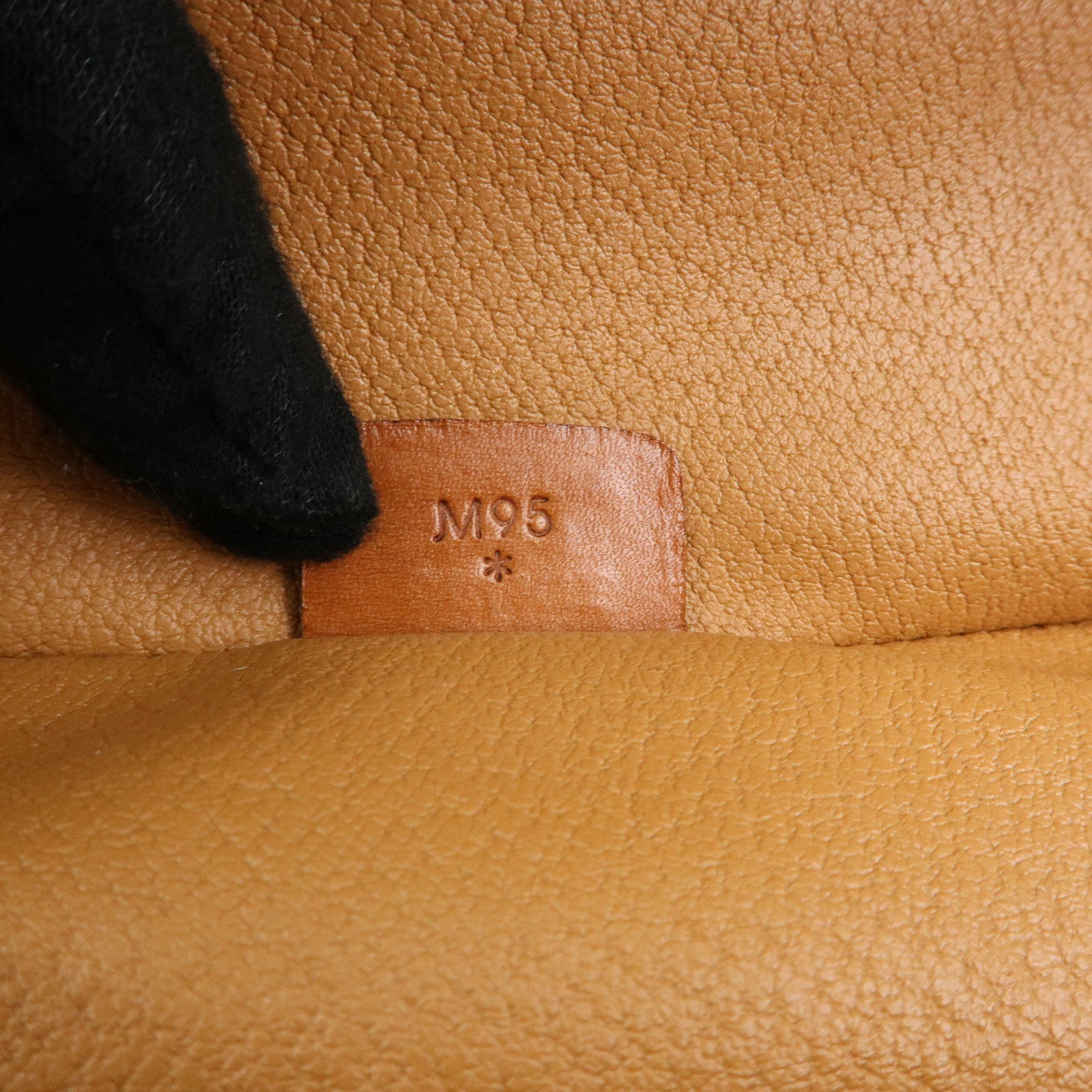 CELINE Macadam PVC Leather Hand Bag Vanity Bag Pouch Brown