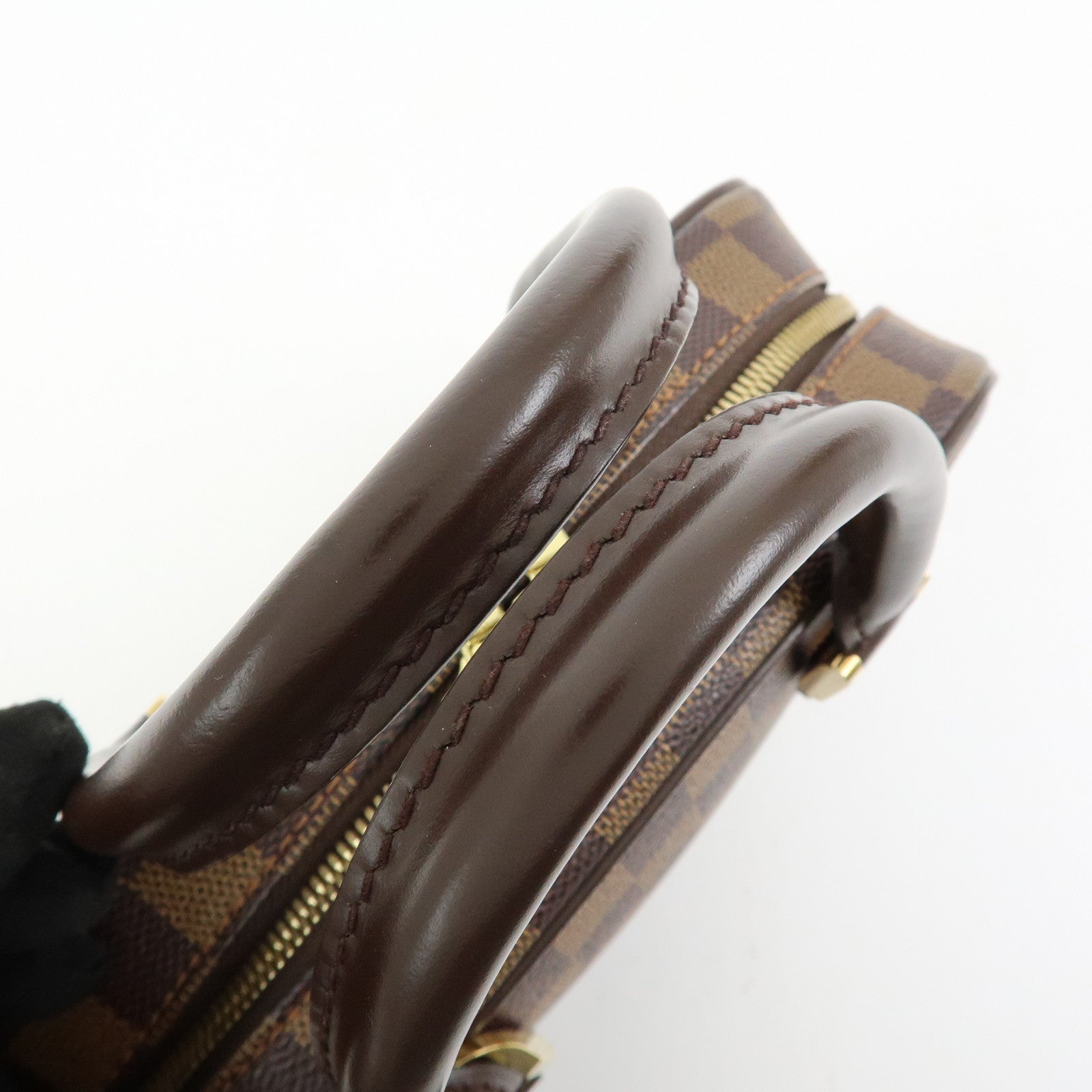 Louis Vuitton Saleya Mini Damier Ebene Canvas Leather Hand Bag