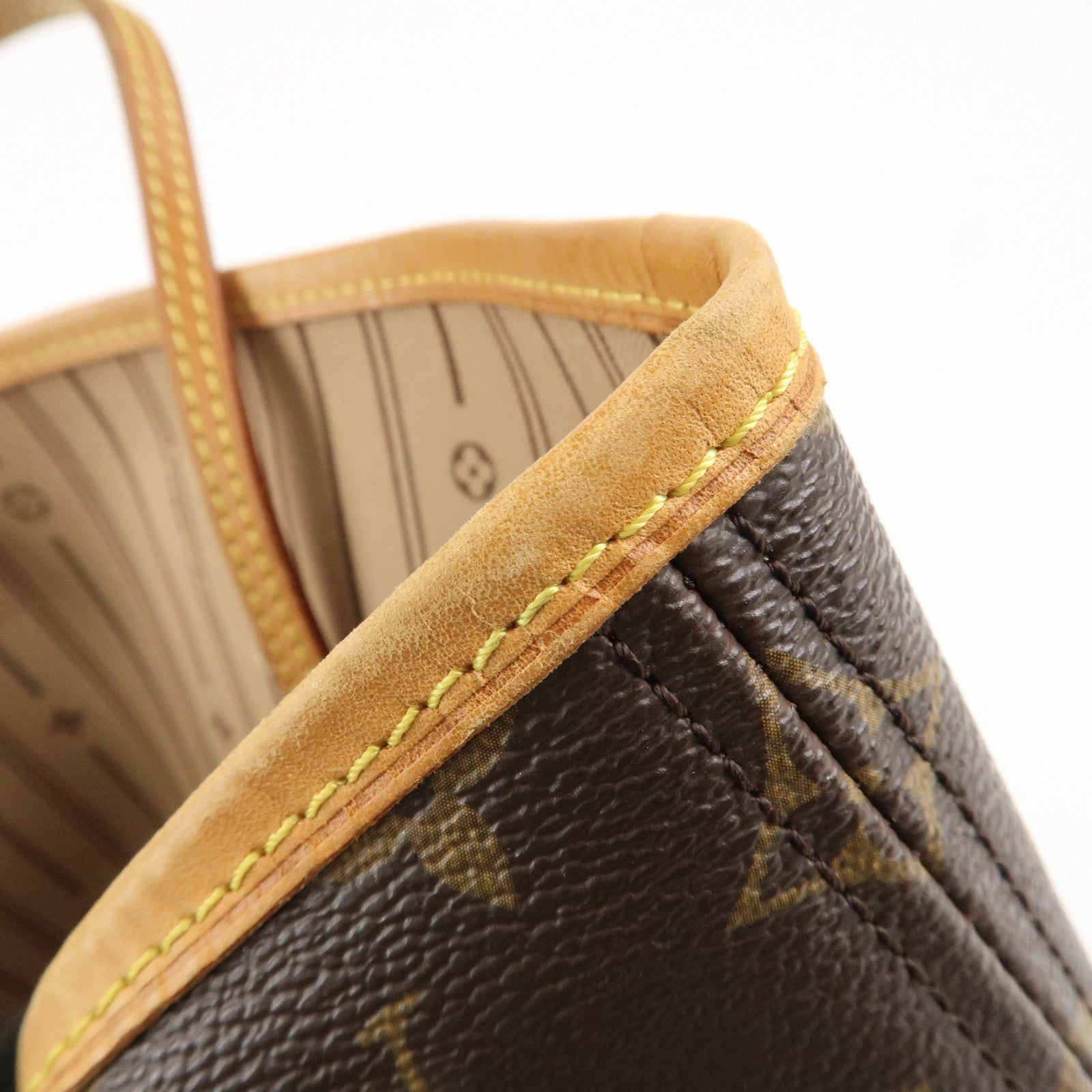 Louis Vuitton Monogram Neverfull MM Tote Bag Brown M40156 Used