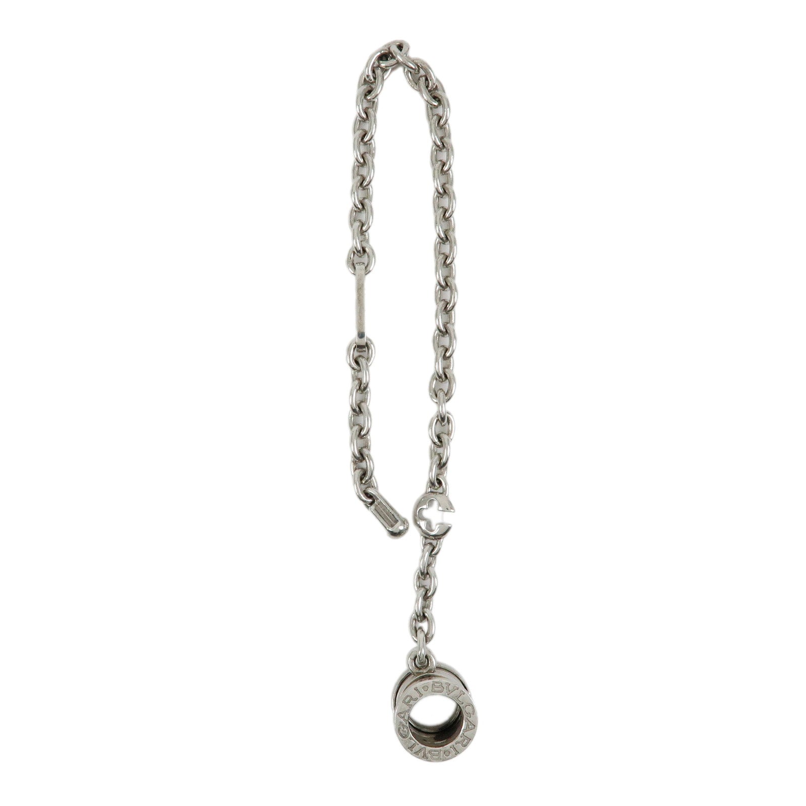 BVLGARI B-zero 1 SV925 Bag Charm Key Chain Silver