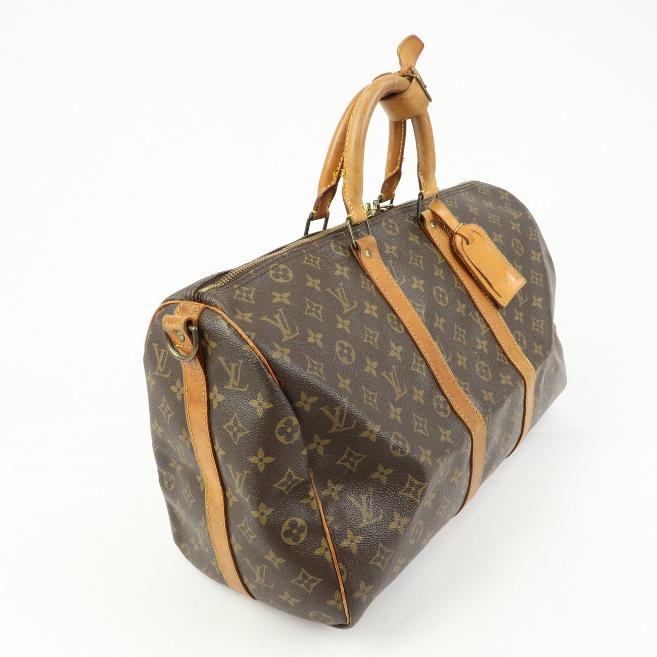 Louis Vuitton Monogram Keep All Bandouliere 45 Boston Bag M41418