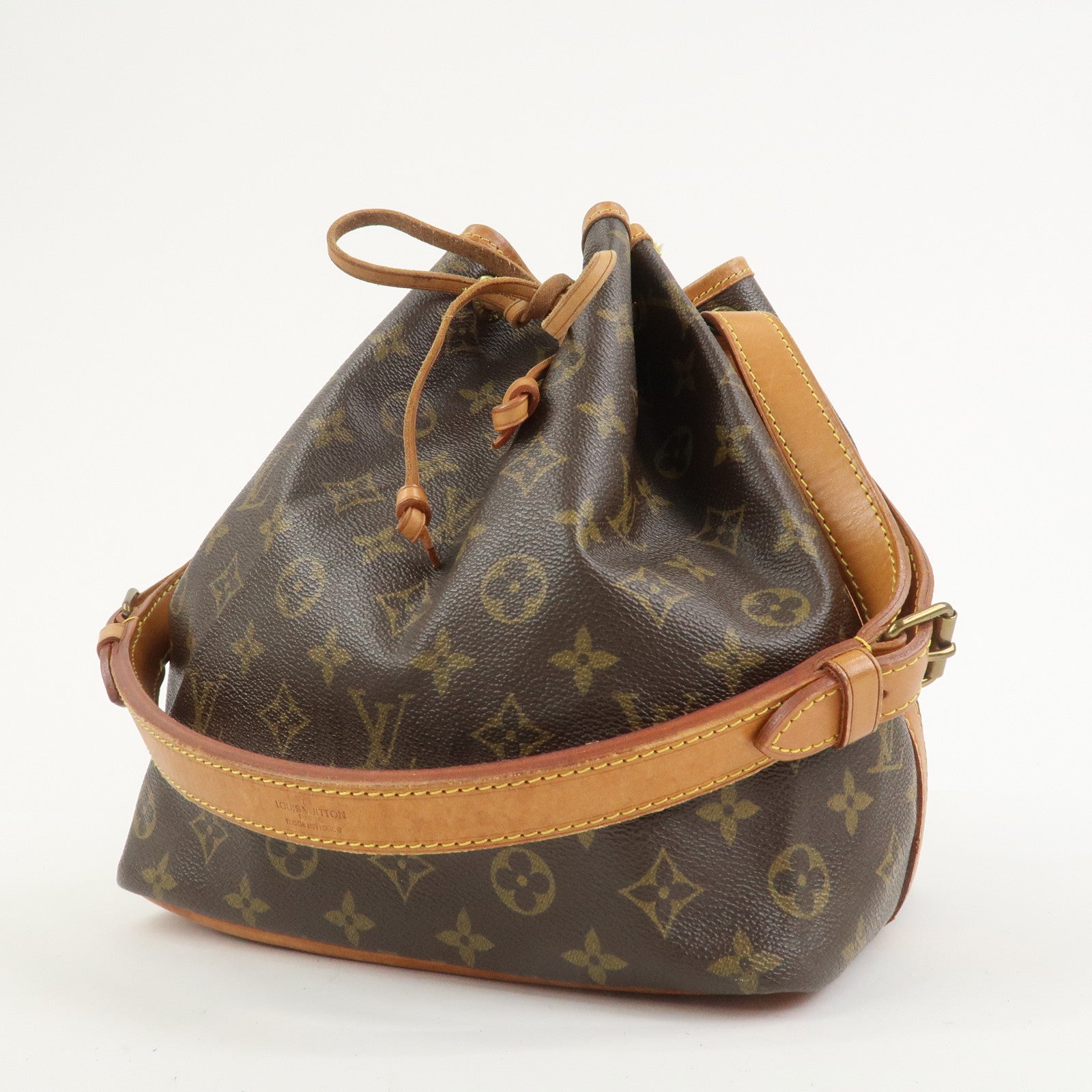 Louis Vuitton Monogram Petit Noe Shoulder Bag Brown M42226
