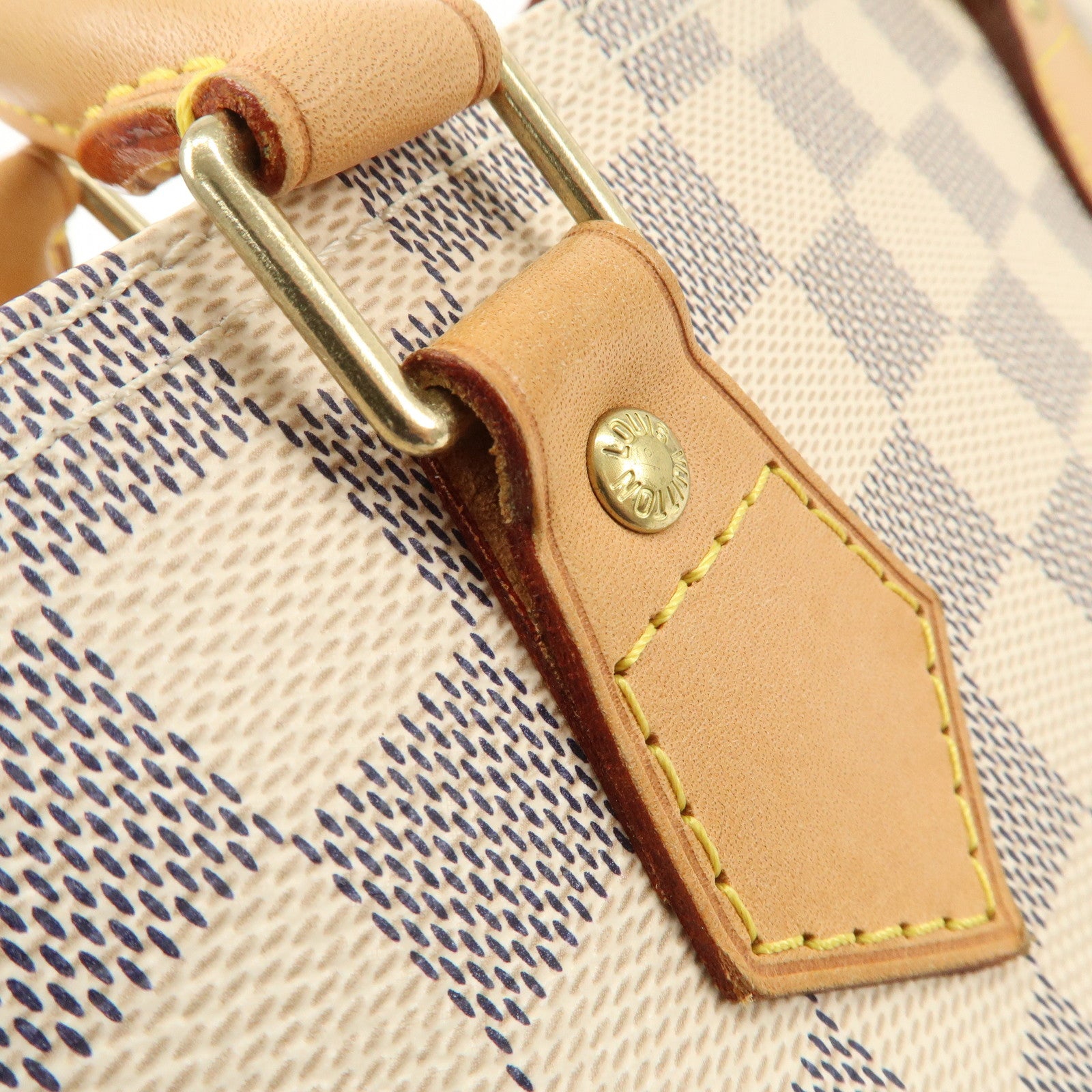 Louis Vuitton Damier Azur Speedy 30 Hand Bag Boston Bag N41533 Used