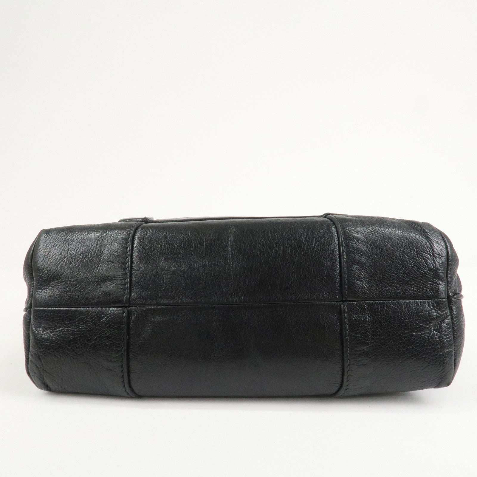 CELINE Boogie Bag Leather Hand Bag Tote Bag Black