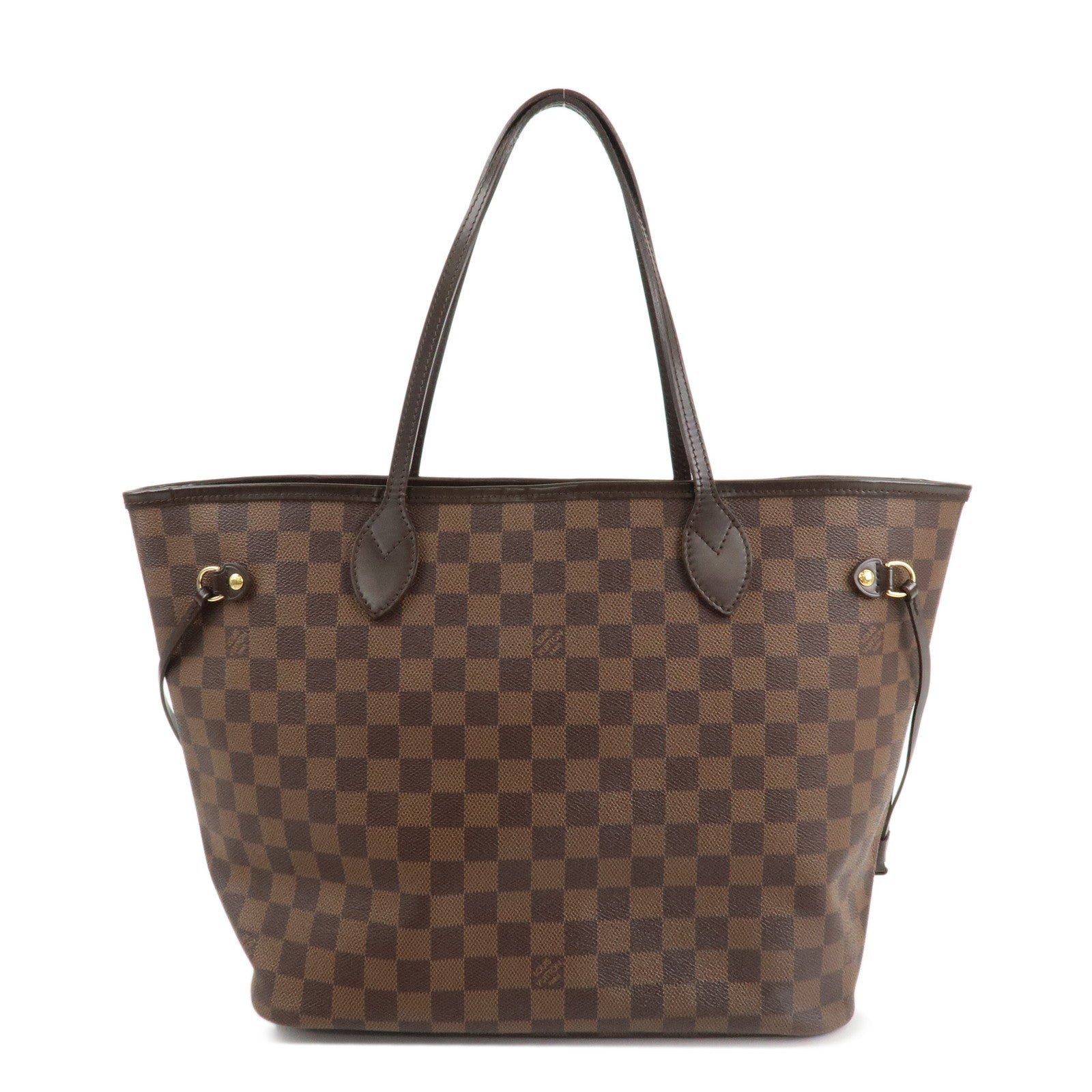 Louis Vuitton Damier Ebene Canvas Neverfull MM Tote Bag N51105 Used